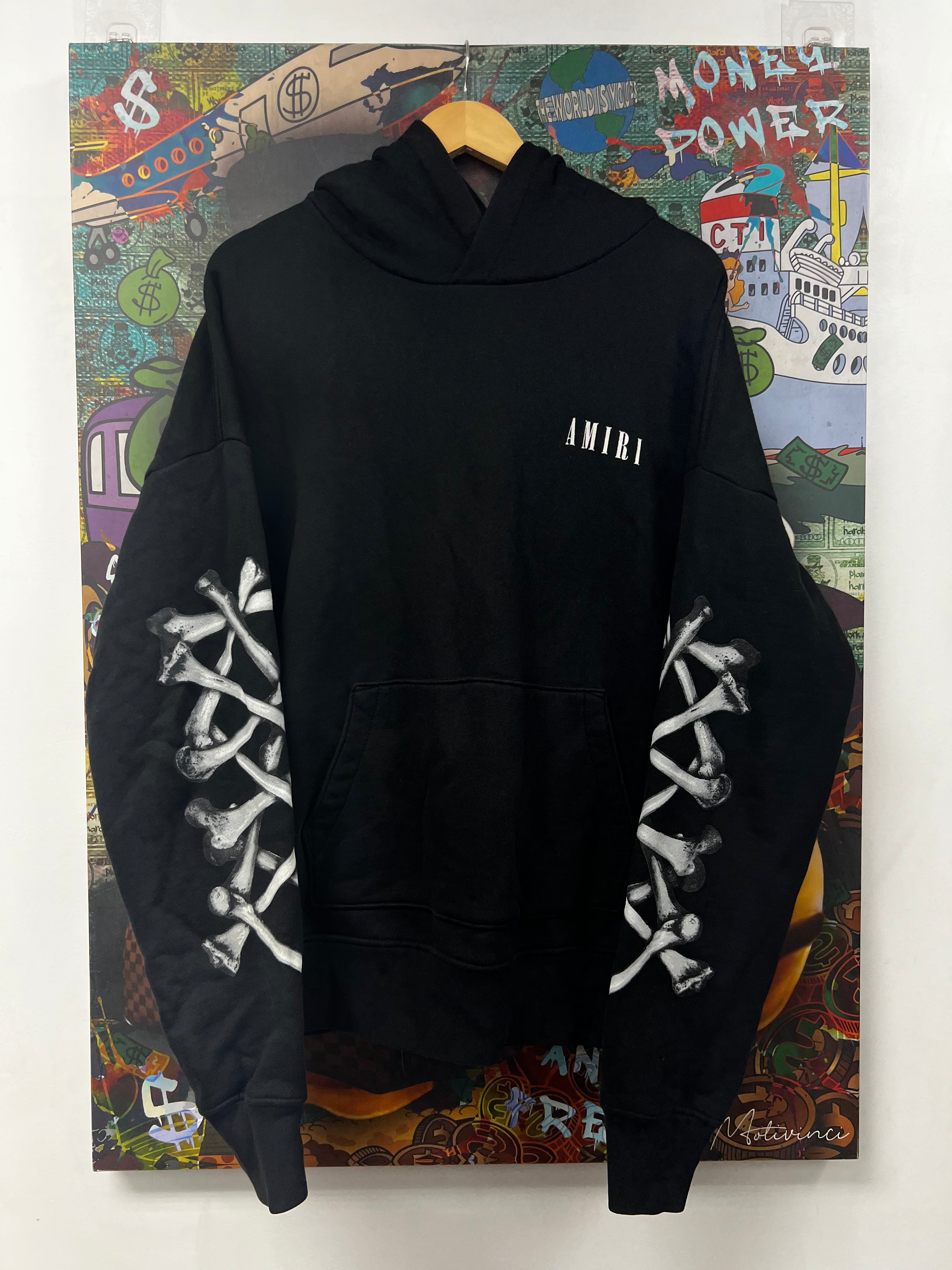 Amiri Black Bones Hoodie