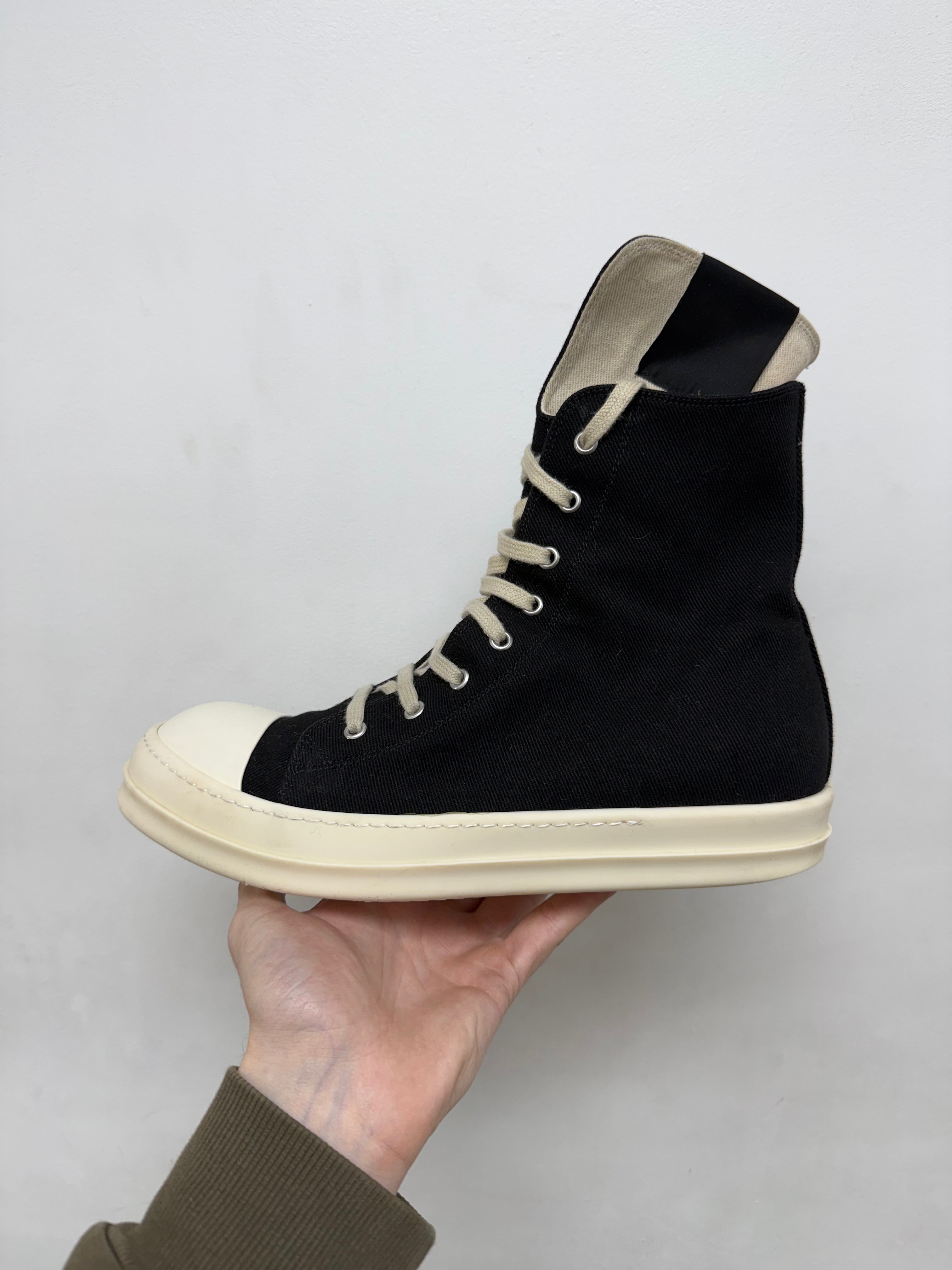 Rick Owens Black & Milk 'DRKSHDW' Sneakers
