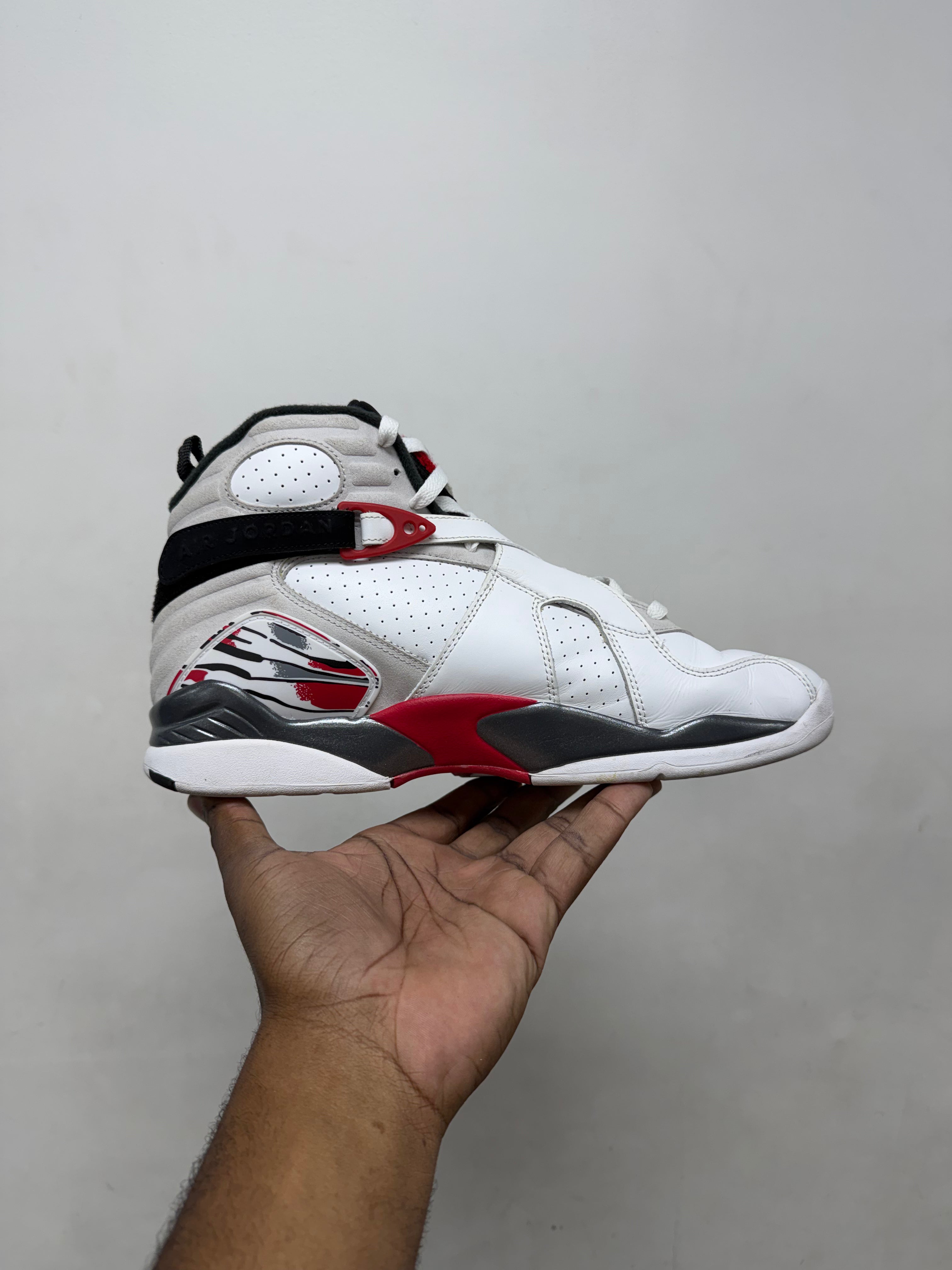 Jordan 8 White True Red Sneakers