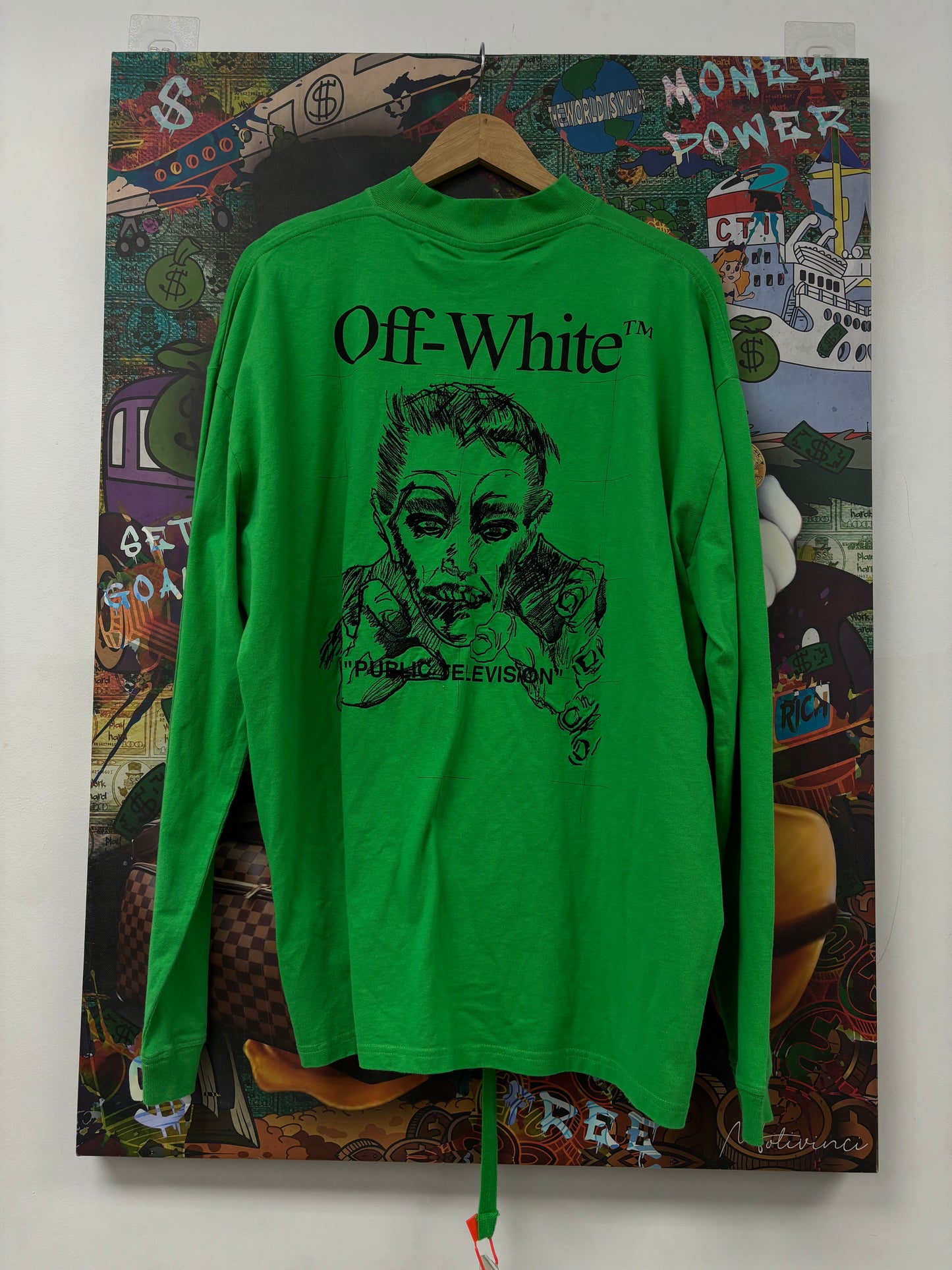 Off White Frankenstein LS Green Used Medium N/A