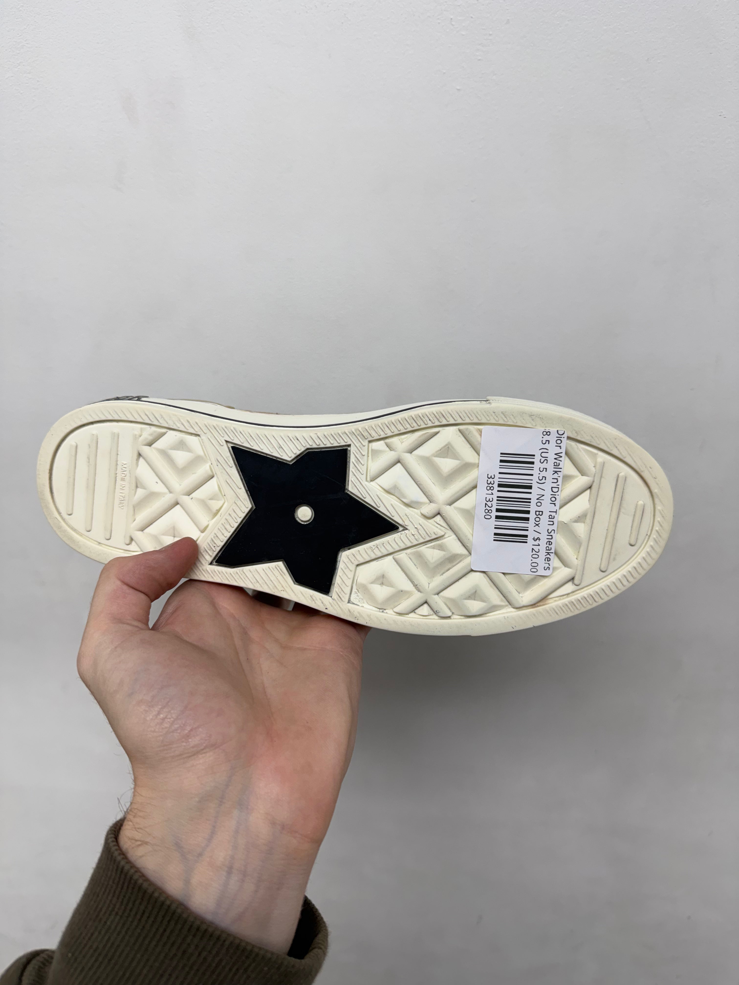 Dior Walk'n'Dior Tan Sneakers