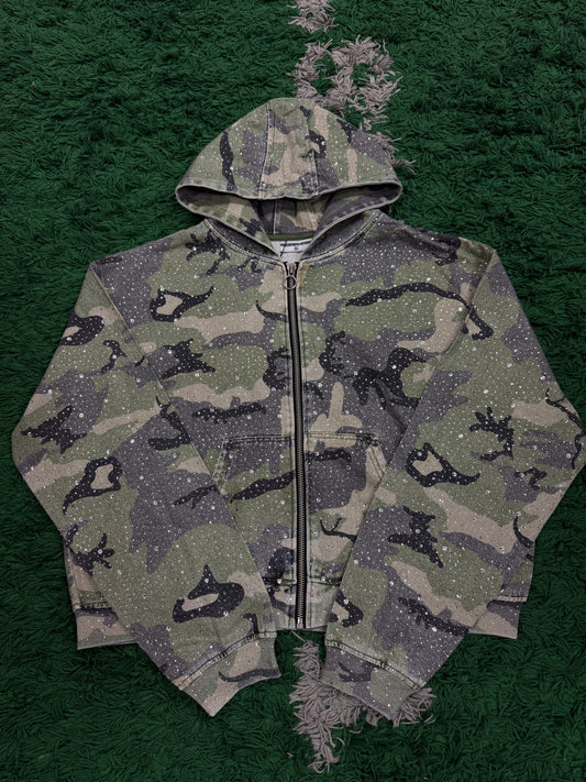 Vale Forever Crystal Camo Work Jacket Green (S M XXL) New