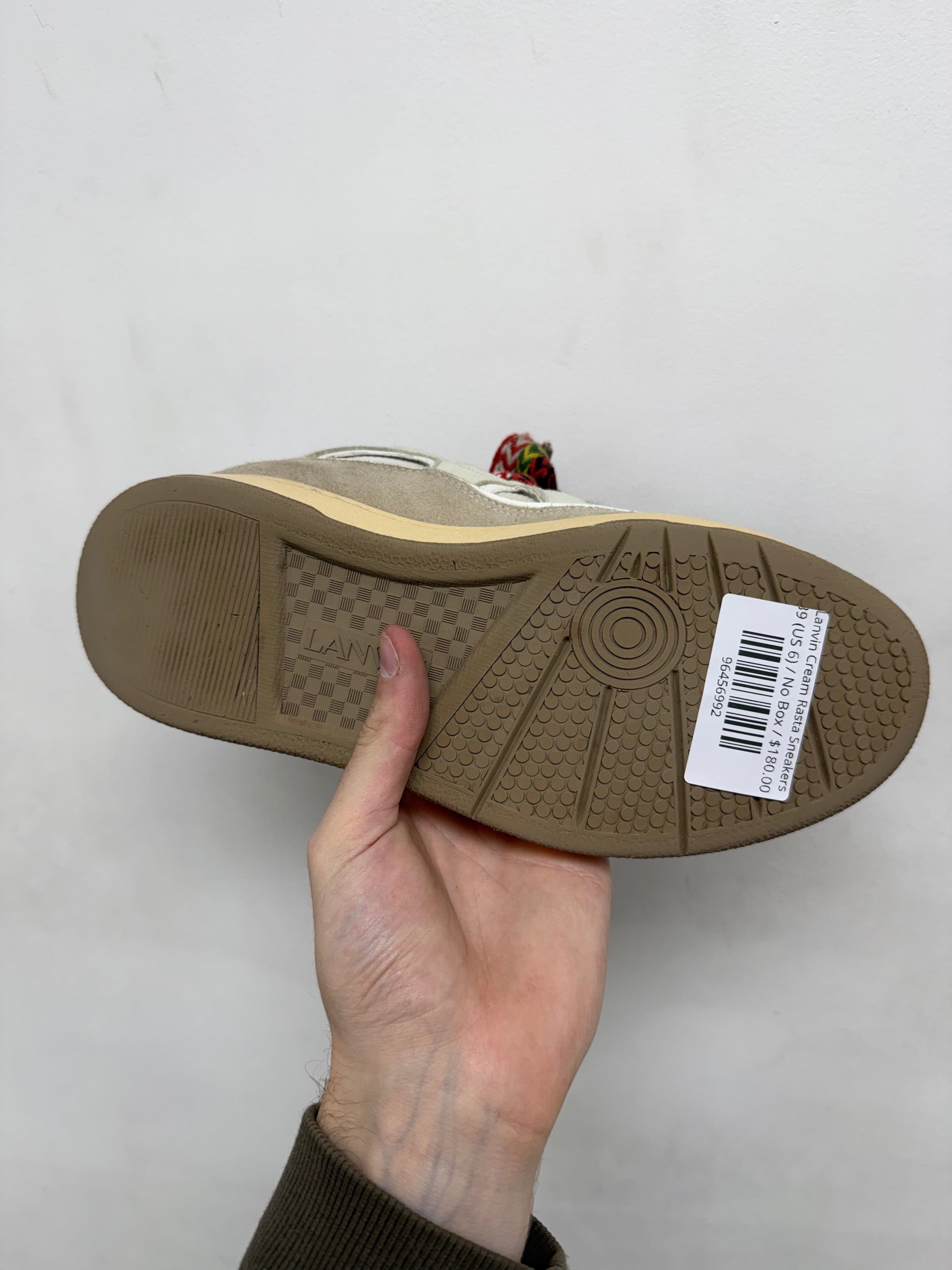 Lanvin Cream Rasta Sneakers