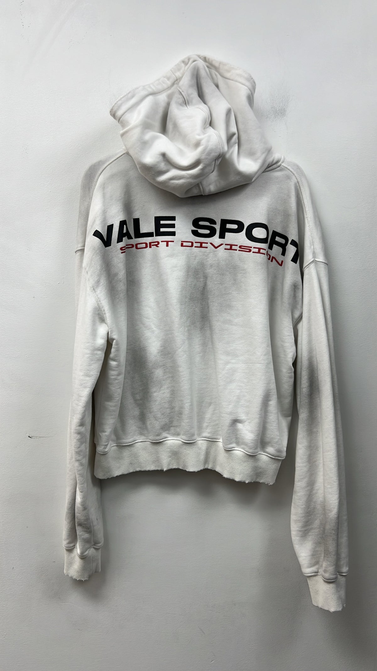 Vale White Sports Division Zip Hoodie