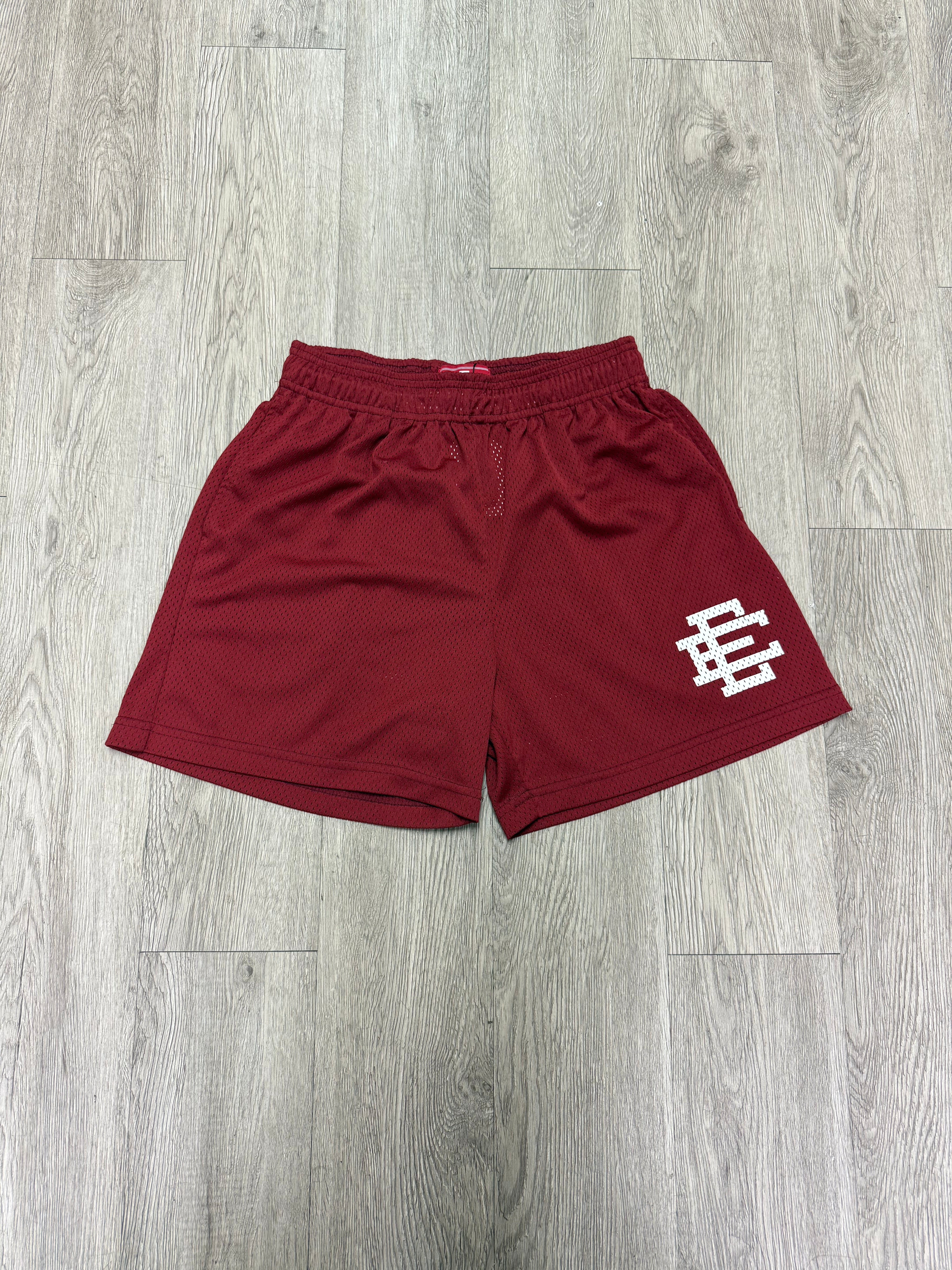 Eric Emanuel Burgundy White Shorts