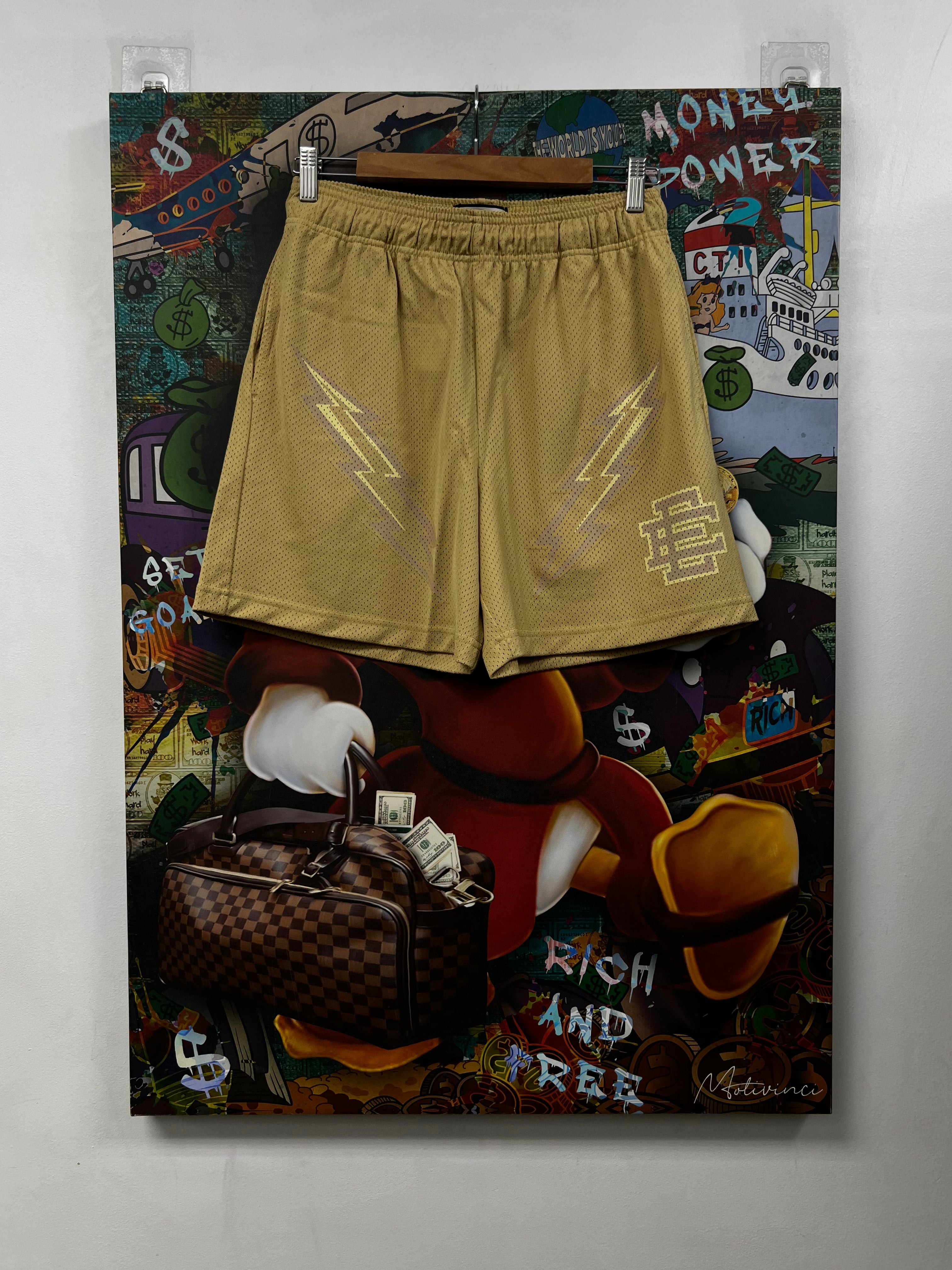 Eric Emanuel Tan Bolt Shorts