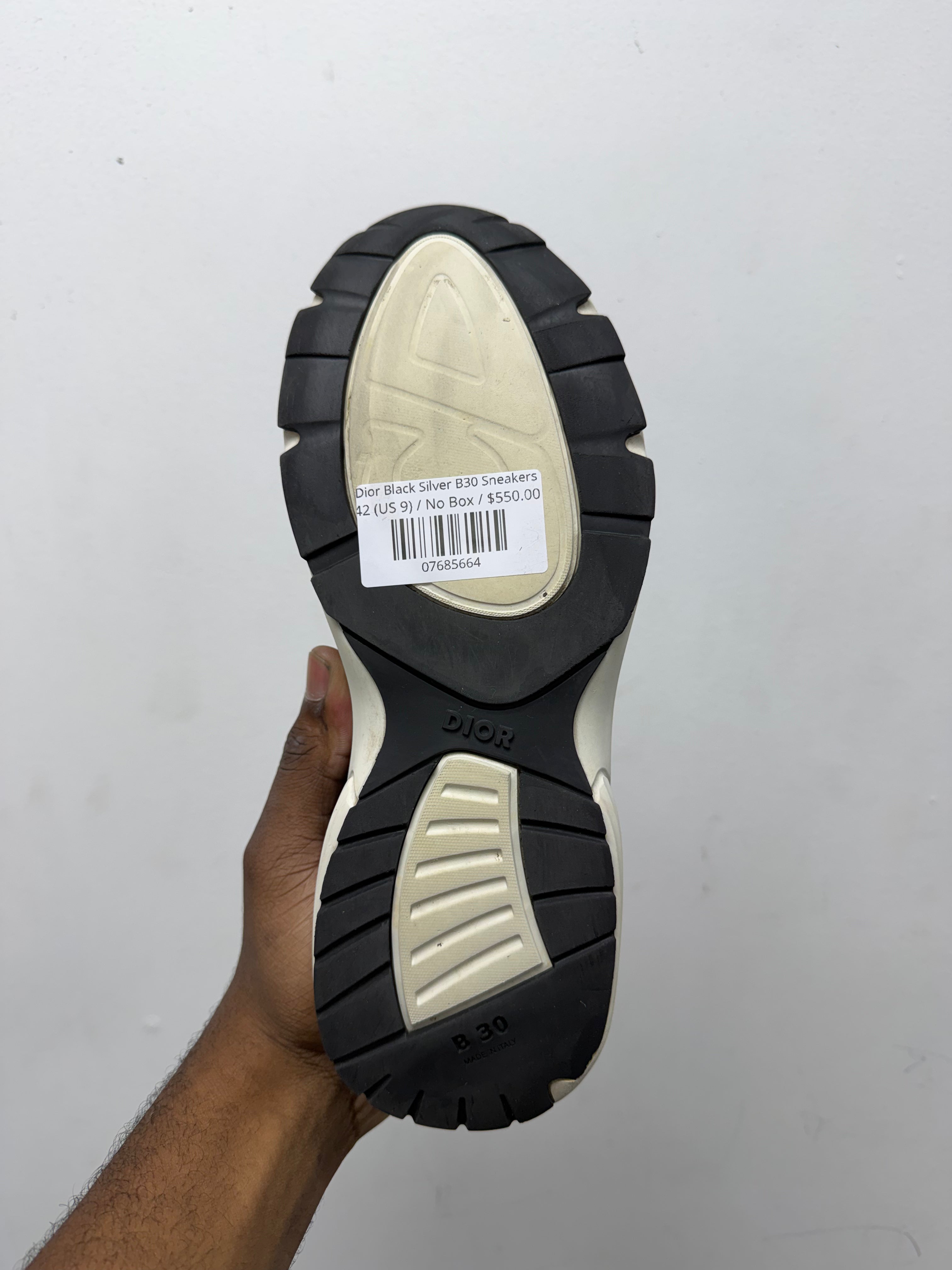 Dior Black Silver B30 Sneakers