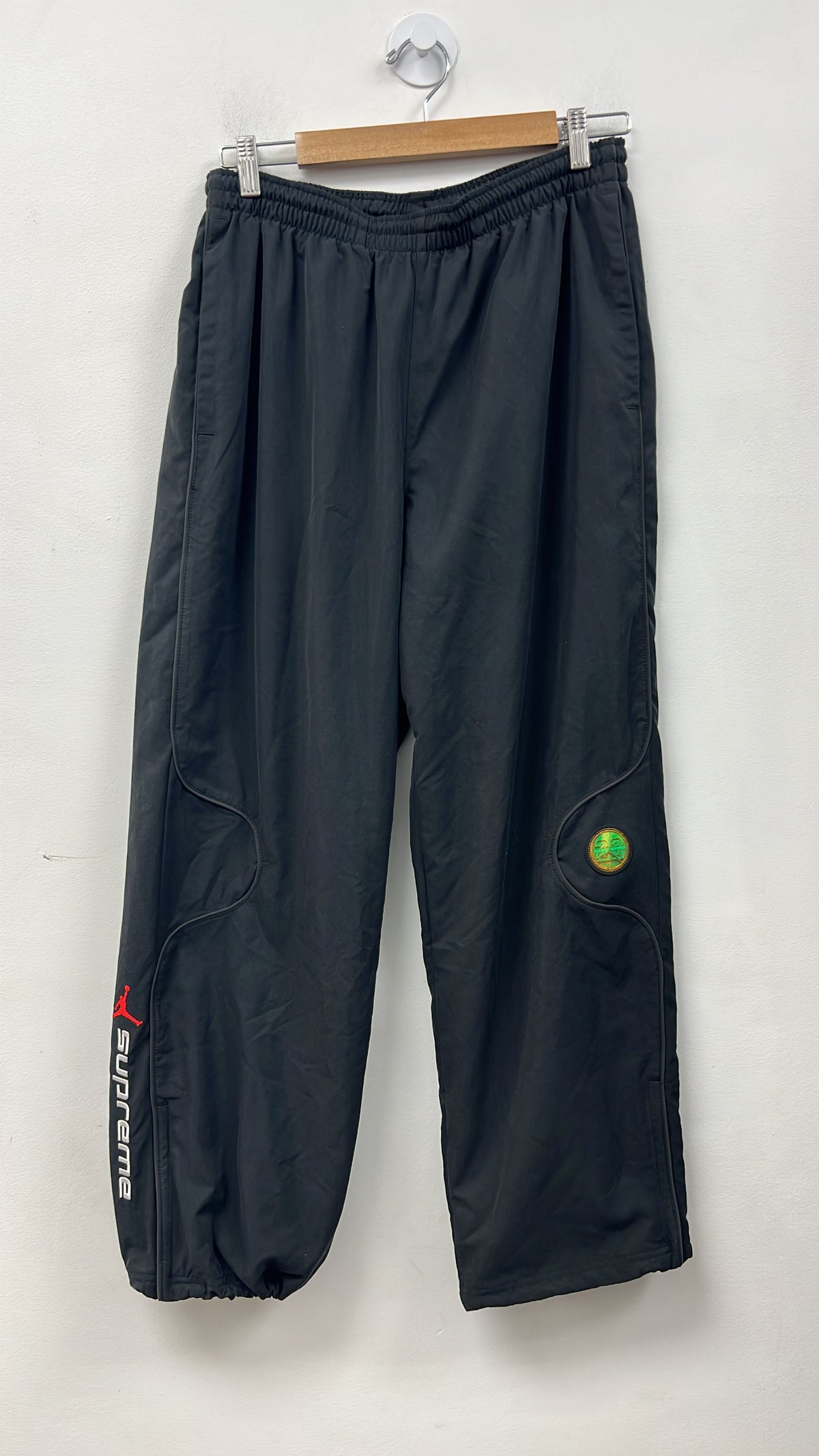 Supreme x Jordan Black SS26 Track Pants
