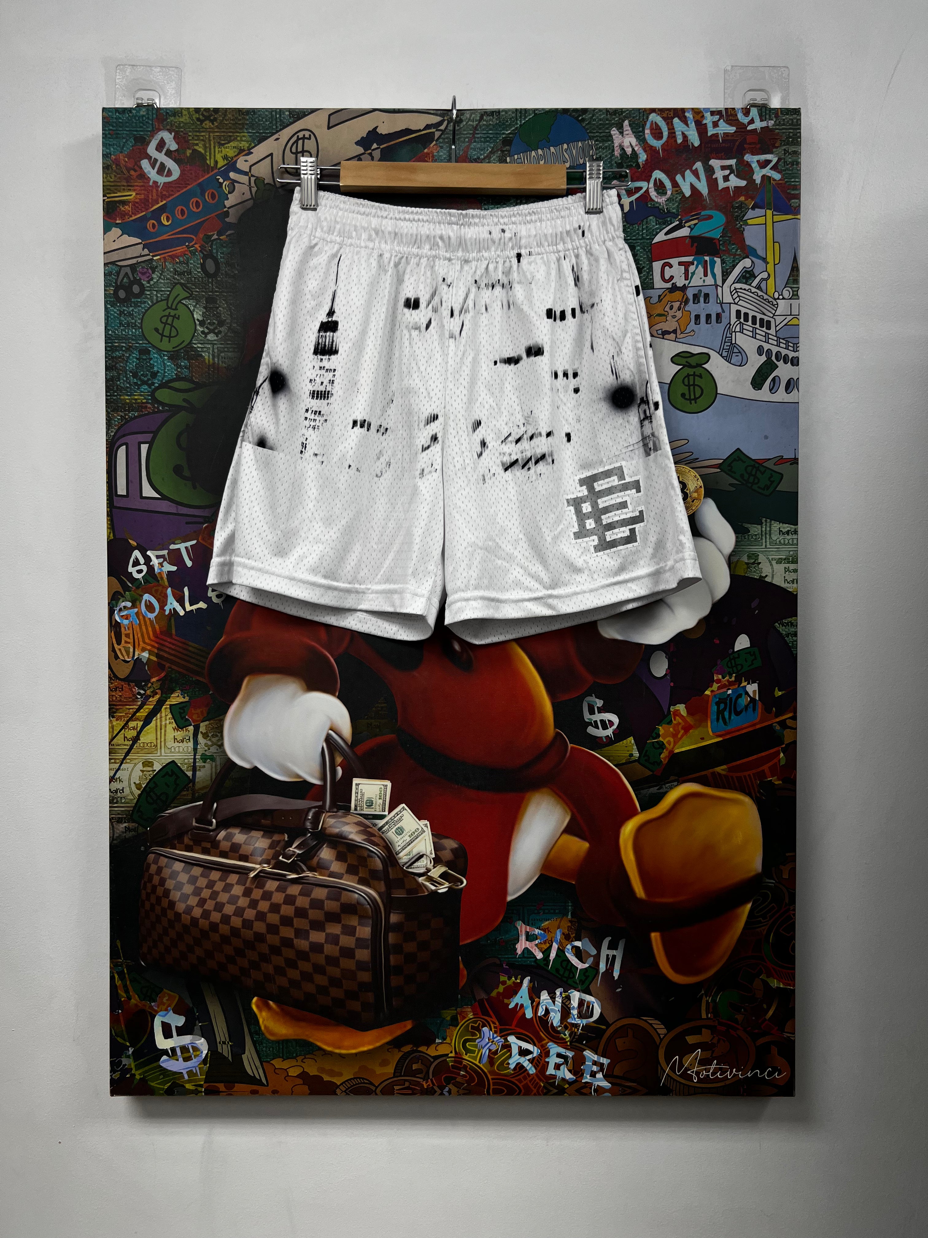 Eric Emanuel White Skyline Shorts