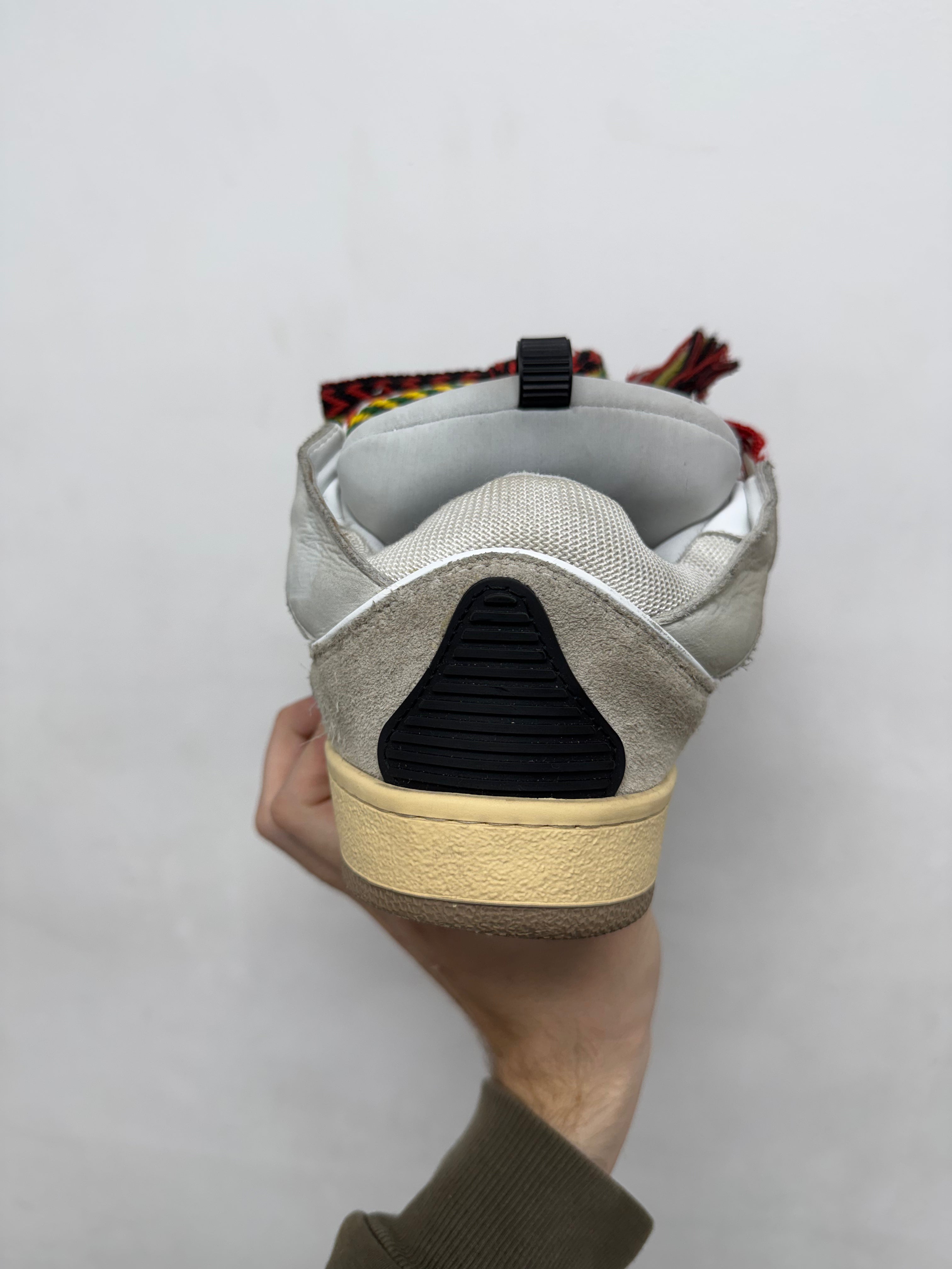 Lanvin Curb Cream Rasta Sneakers