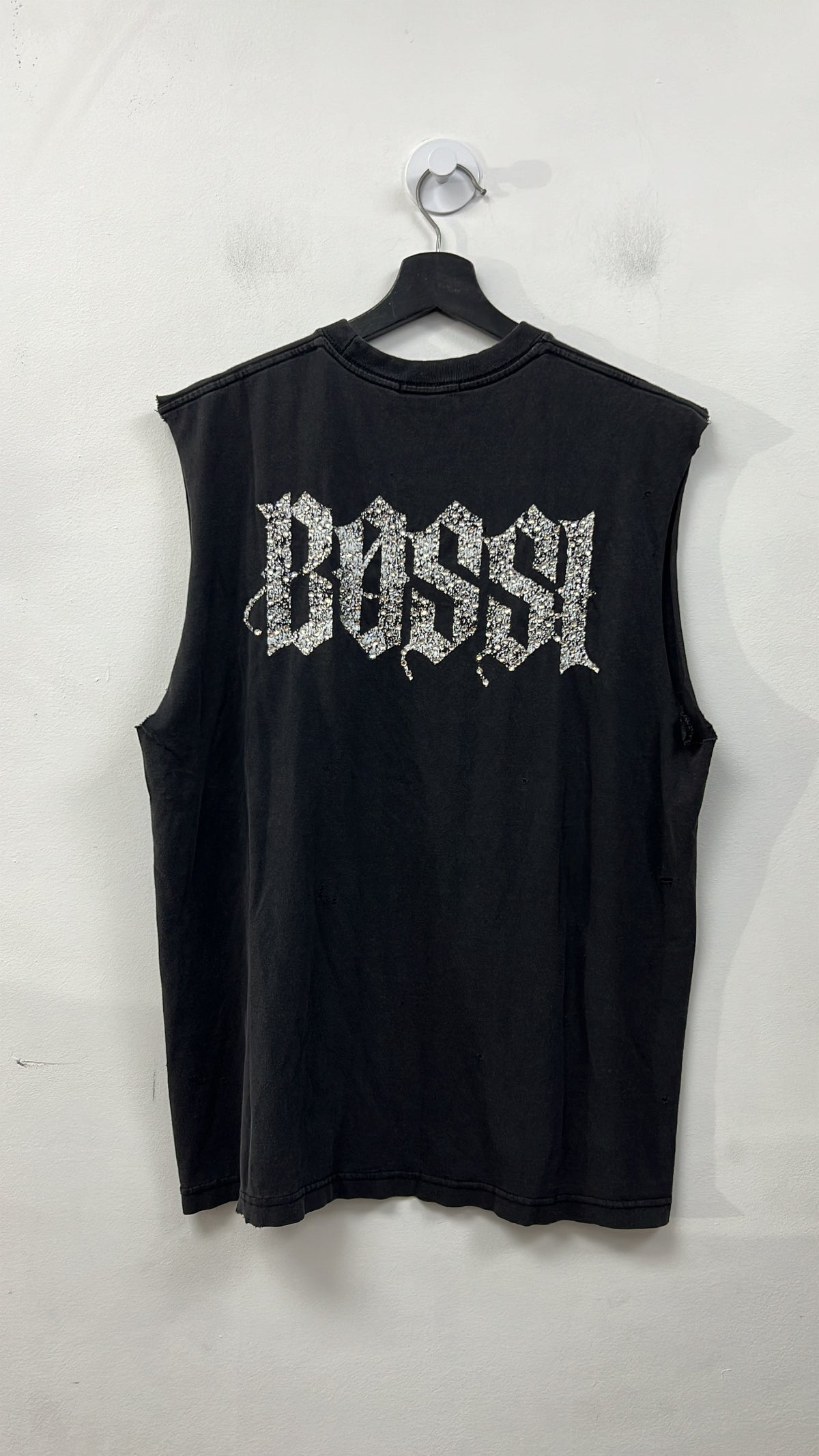 Bossi Bad Bones Sleeveless Rhinestone Tee