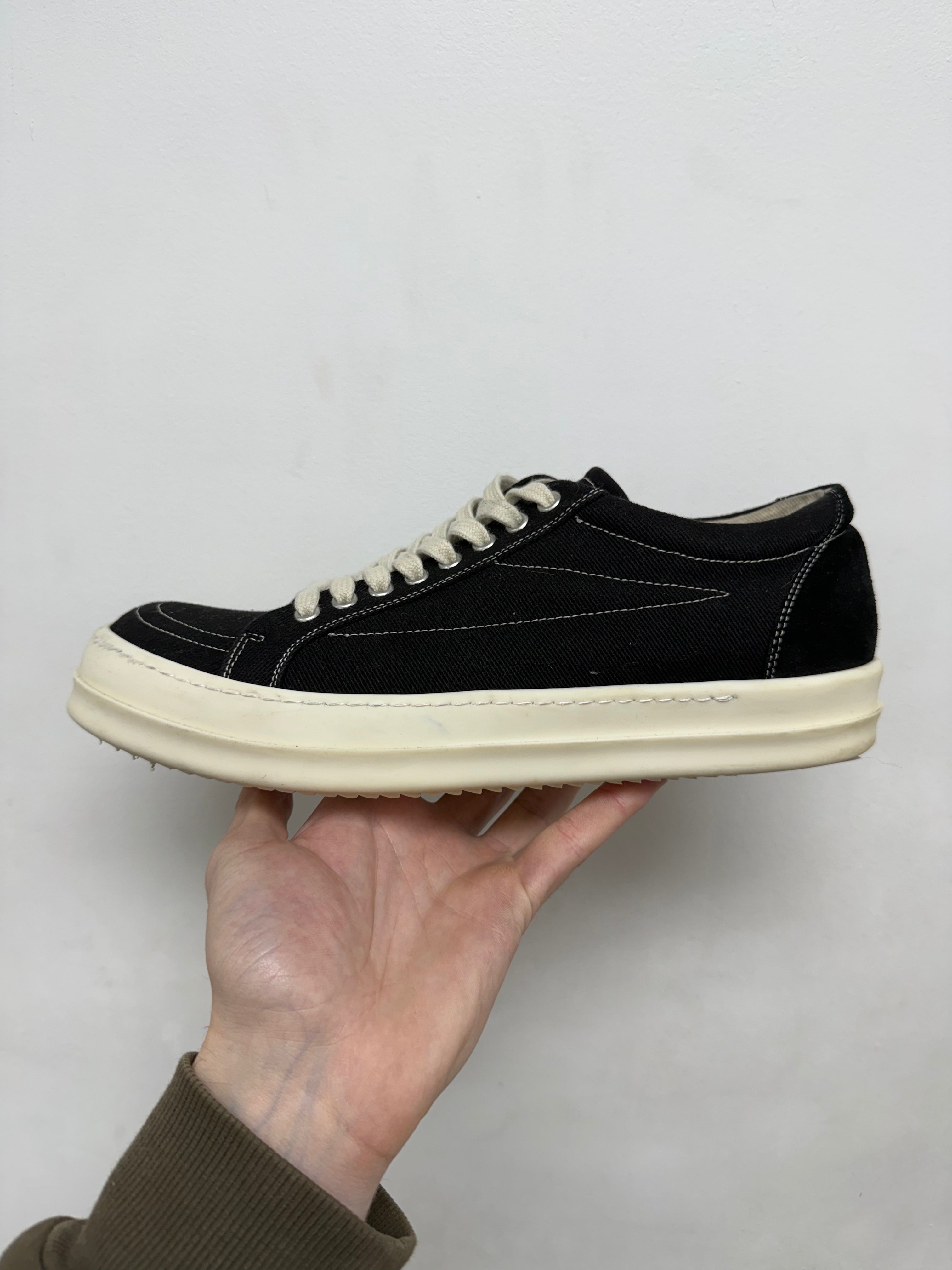 Rick Owens Black Vintage Penta Low Sneakers