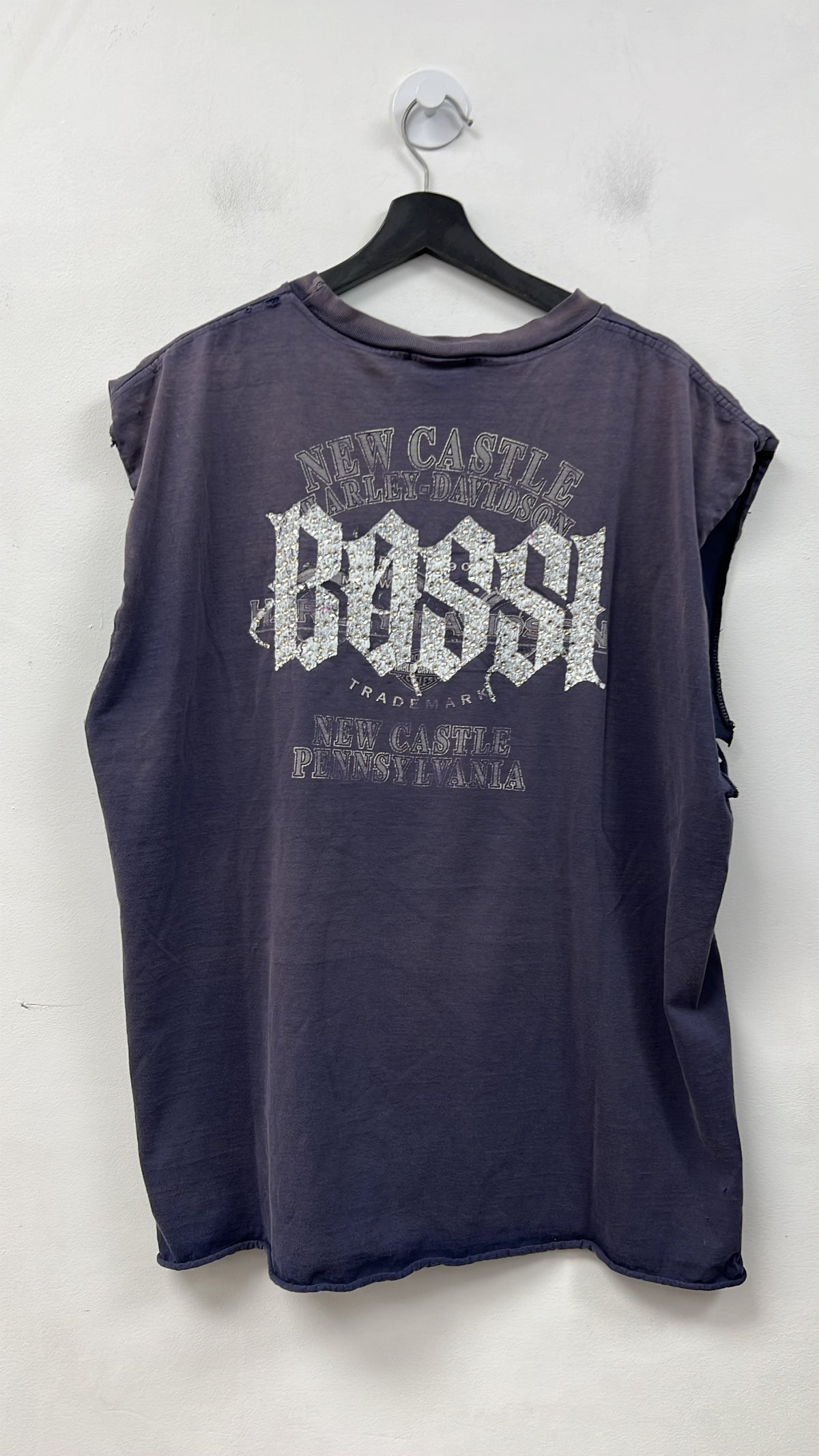 Bossi Blue Harley Davidson Sleeveless Tee