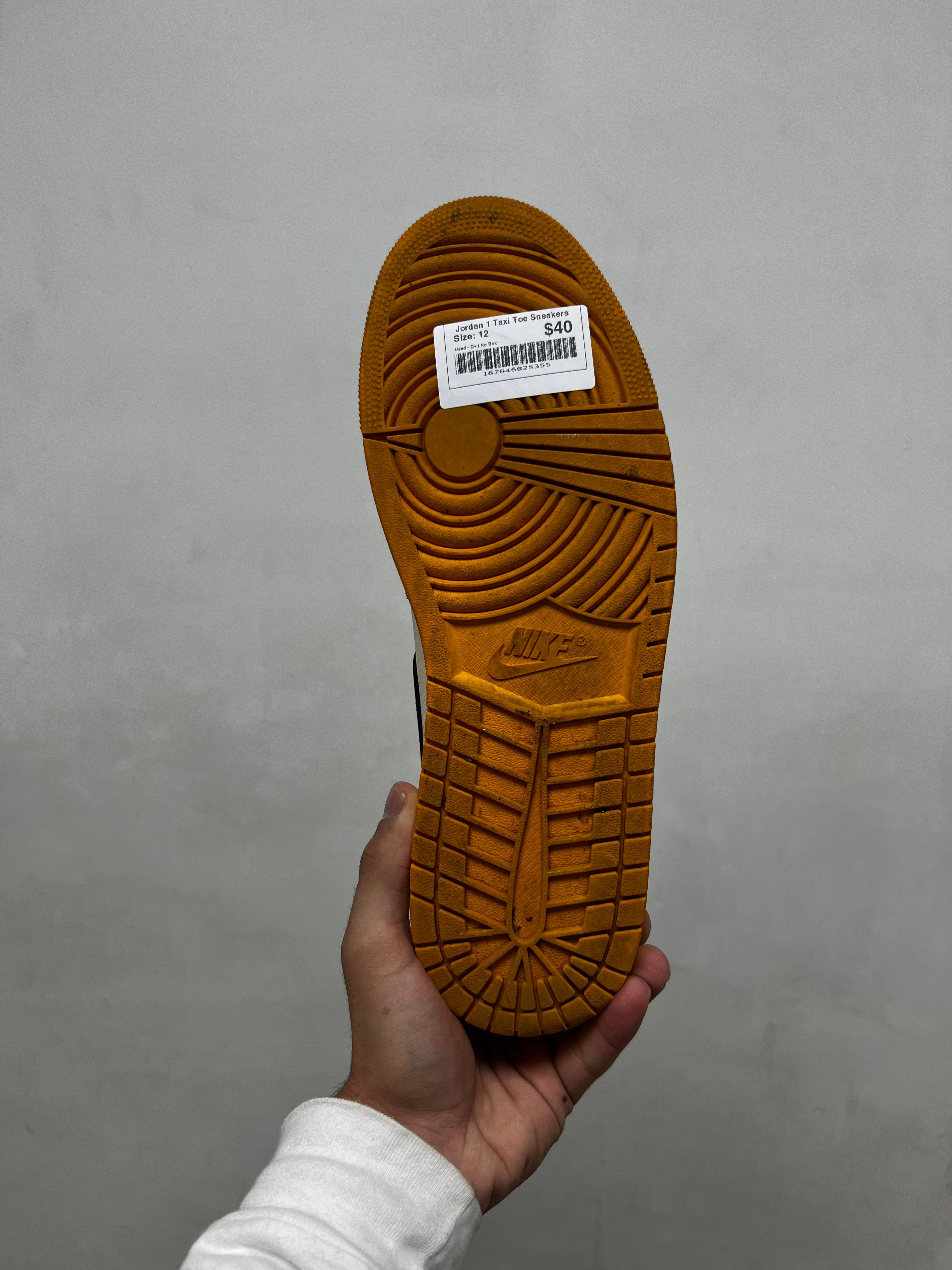 Jordan 1 Taxi Toe Sneakers