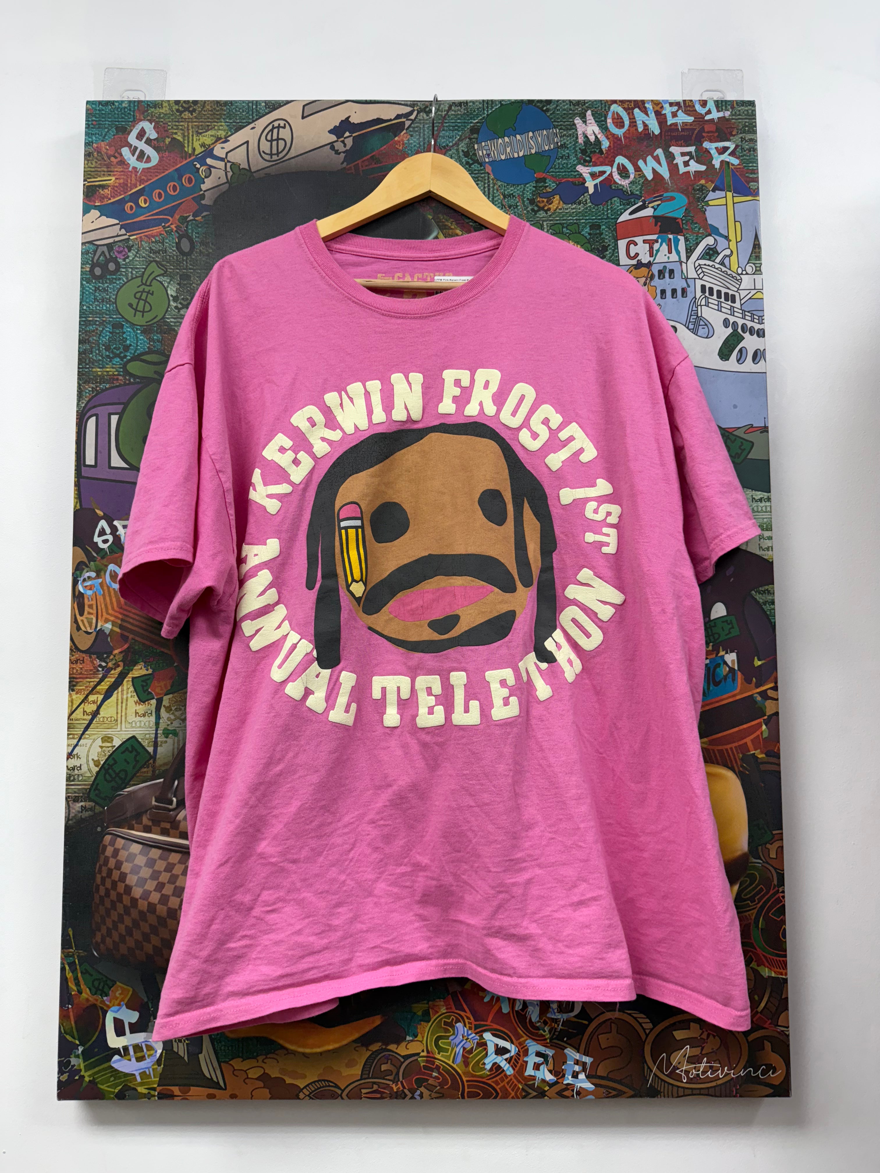 CPFM Pink Kerwin Frost Puffed Print Tee
