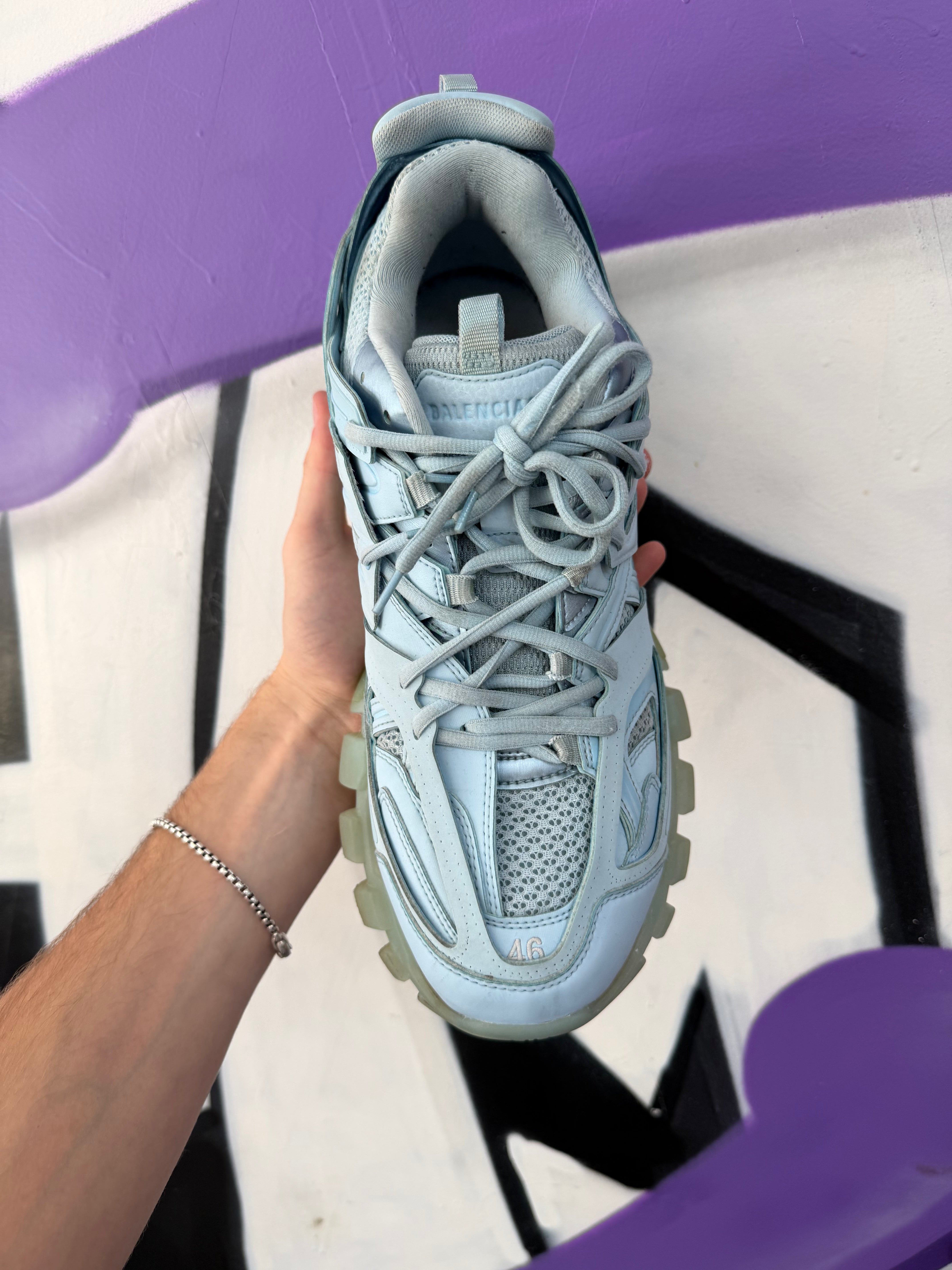 Balenciaga Baby Blue Track Sneakers