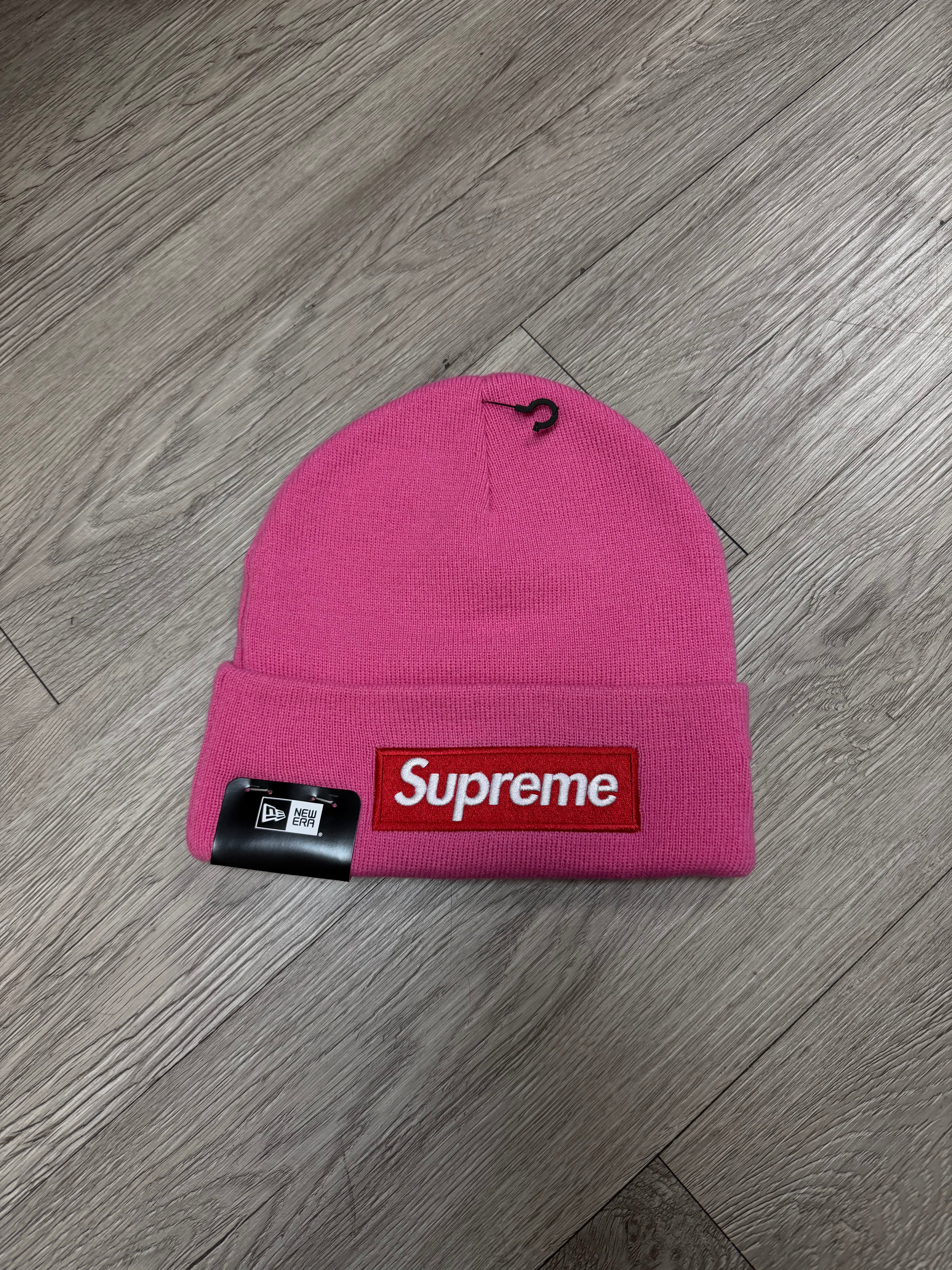 Supreme Pink Red Box Logo Beanie