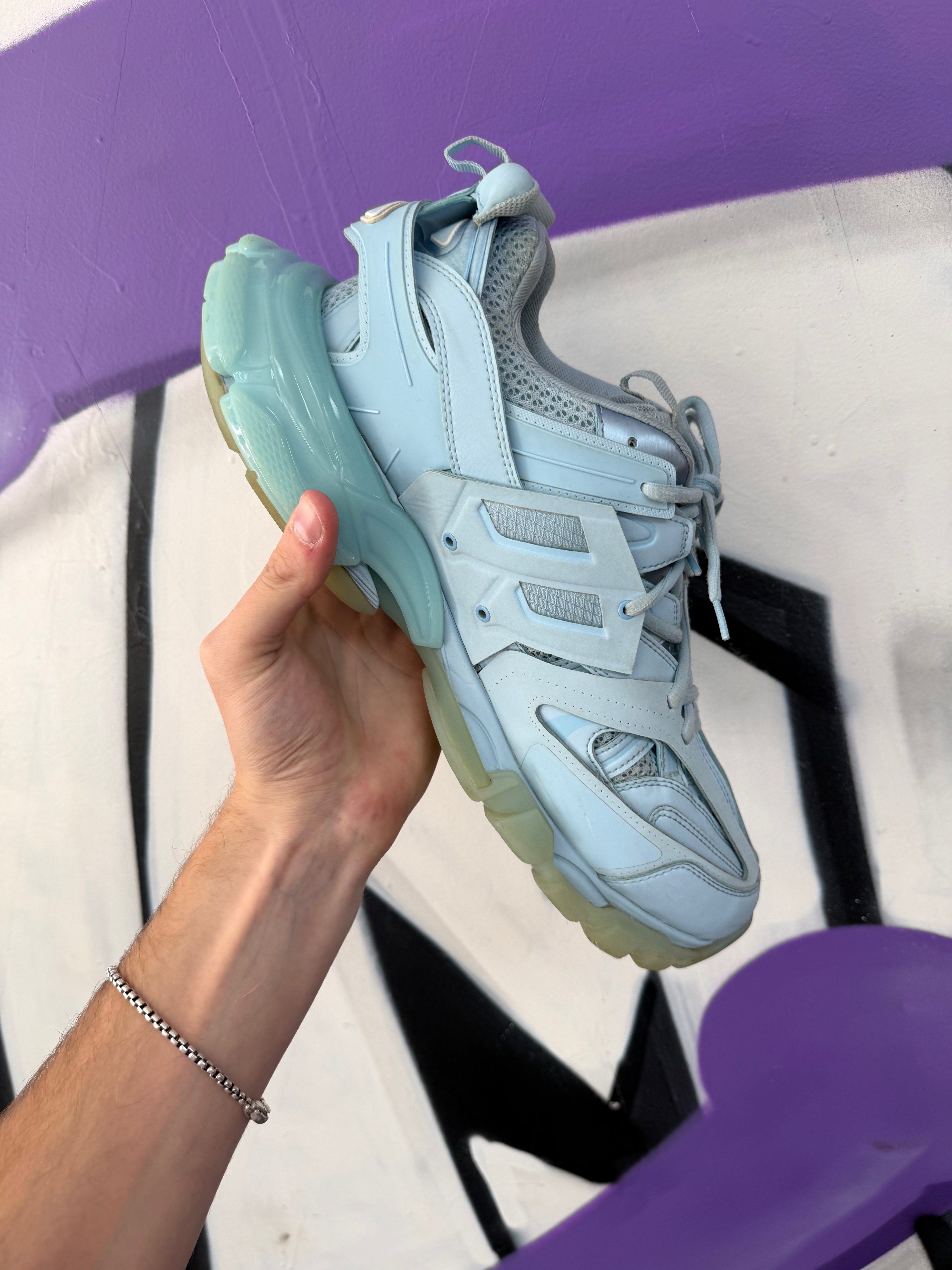 Balenciaga Baby Blue Track Sneakers