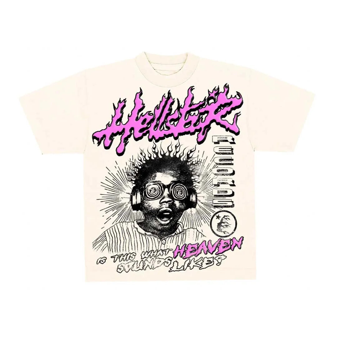 Hellstar Sounds Like Heaven Pink Rage Tee