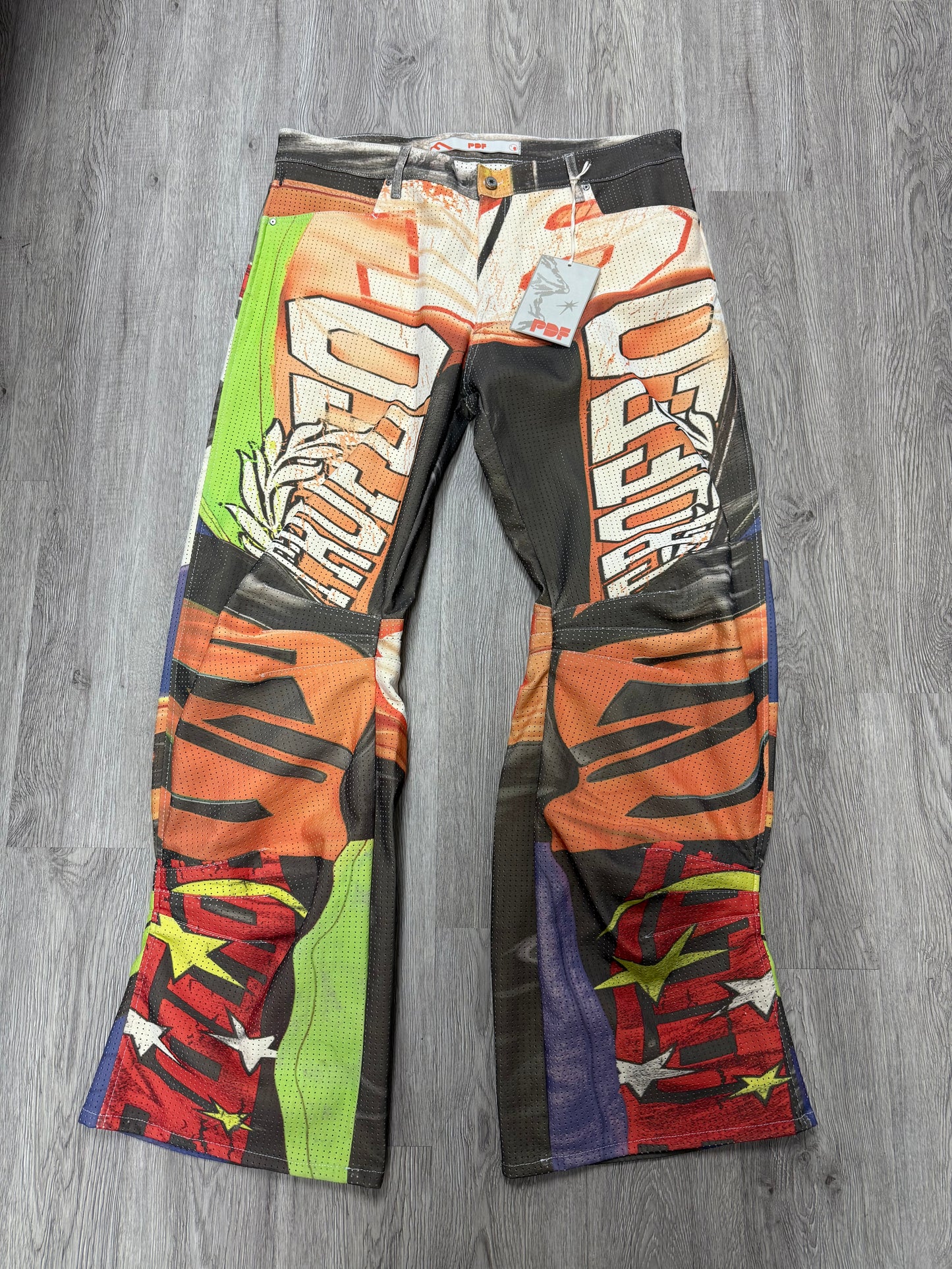 PDF Channel No Name Multicolor Jeans New 36 With Tags