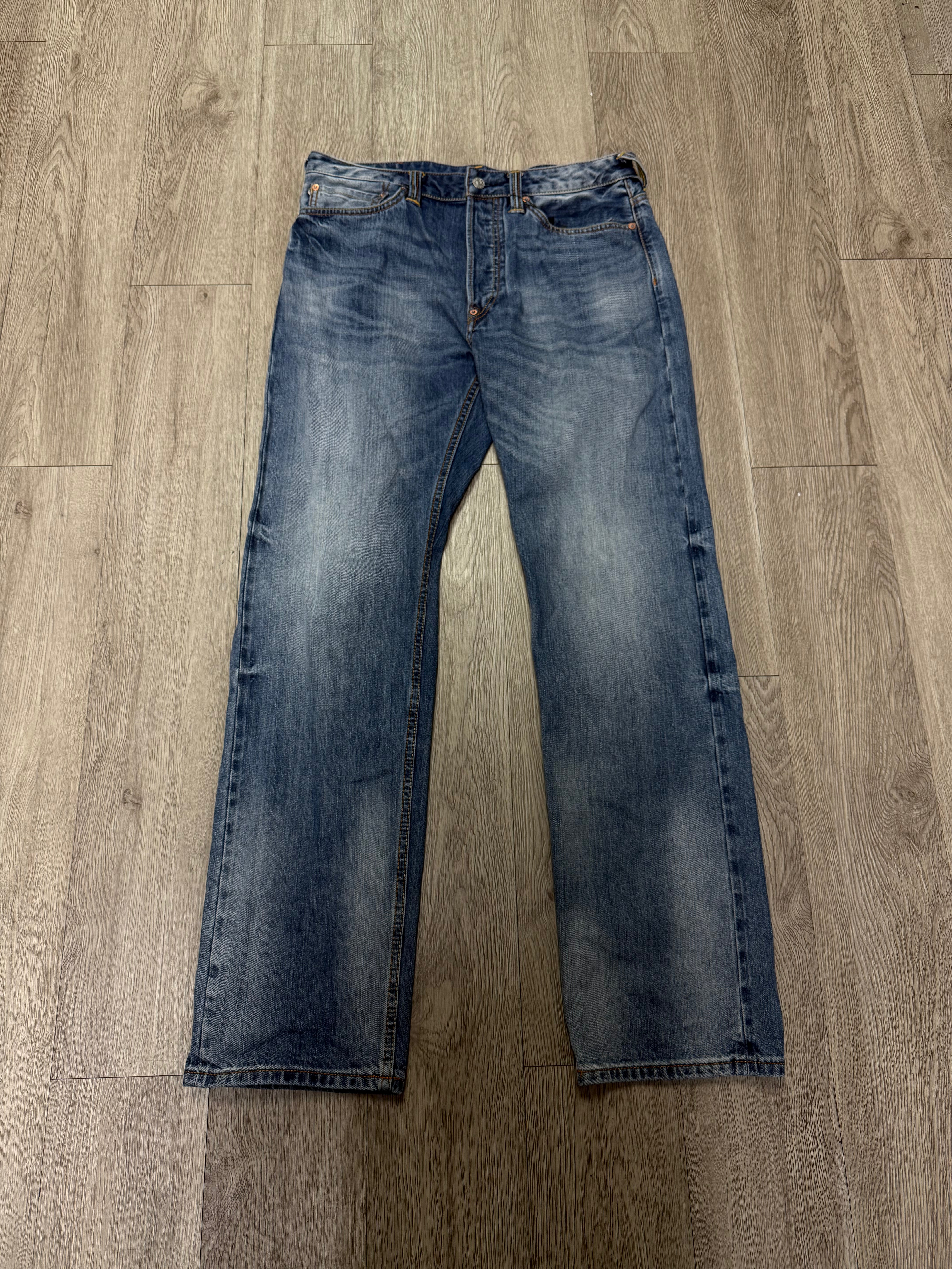 Evisu Light Wash Yellow Back Jeans