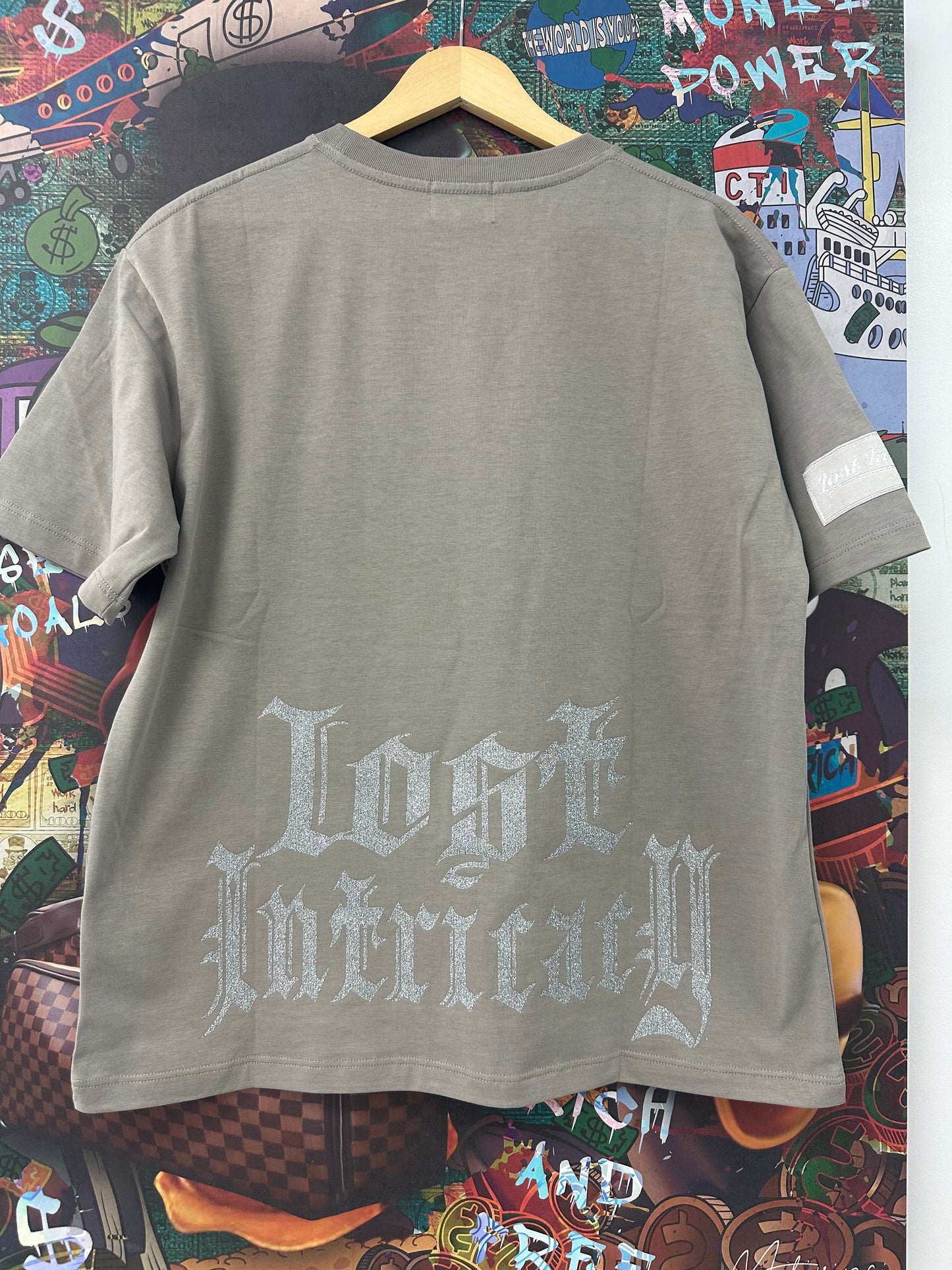 LOST Intricacy Grey Green Glow In Dark Tee