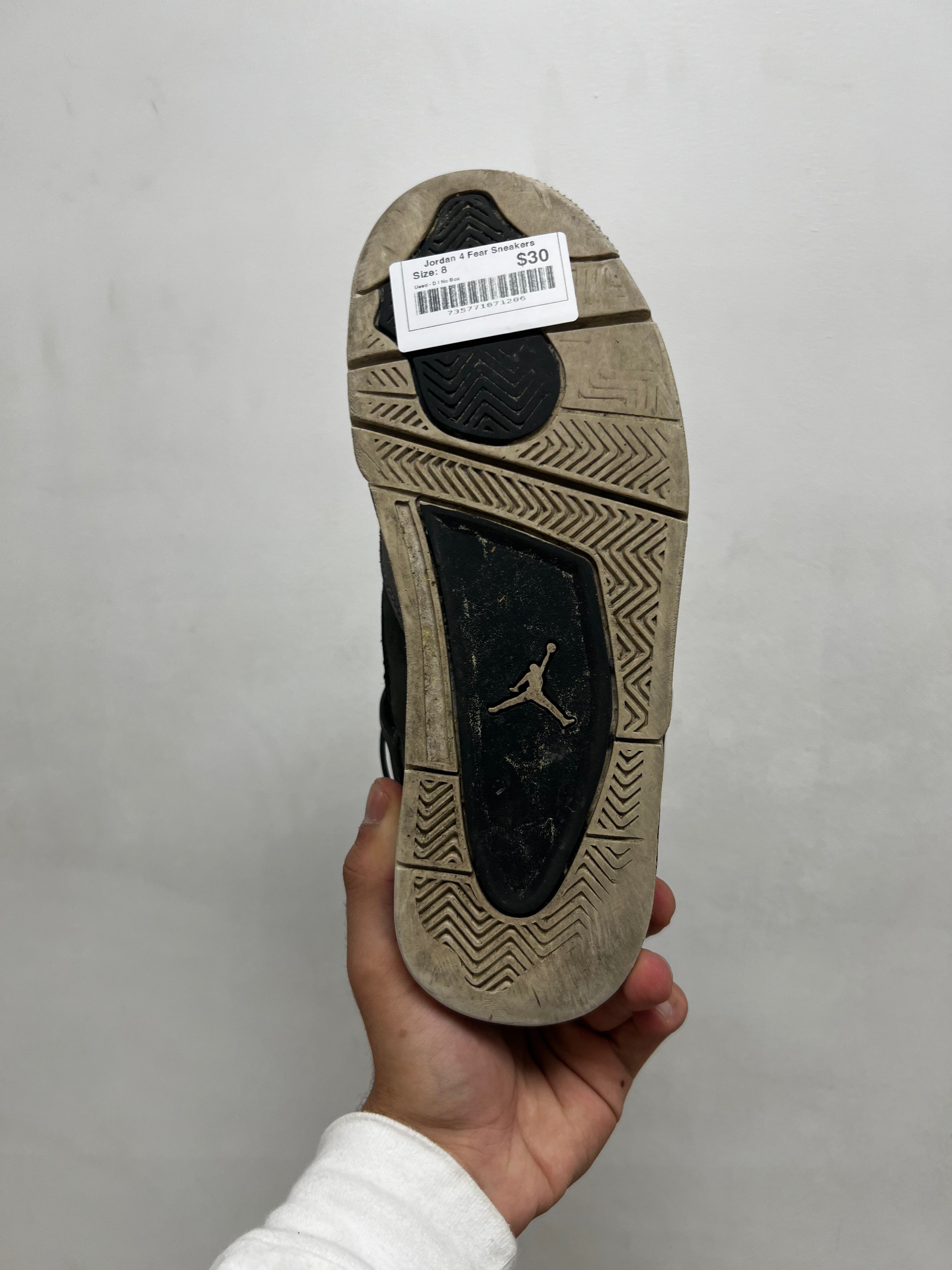 Jordan 4 Fear Sneakers