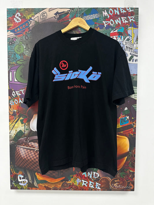 Sicko Tee Black Blue Used Large N/A