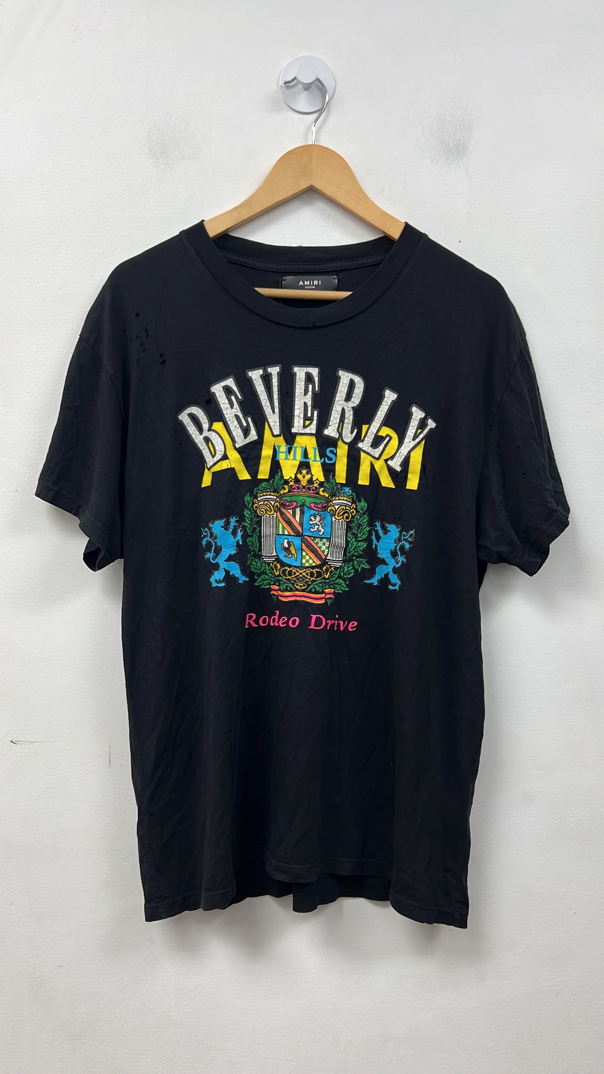 Amiri Black Beverly Hills Tee