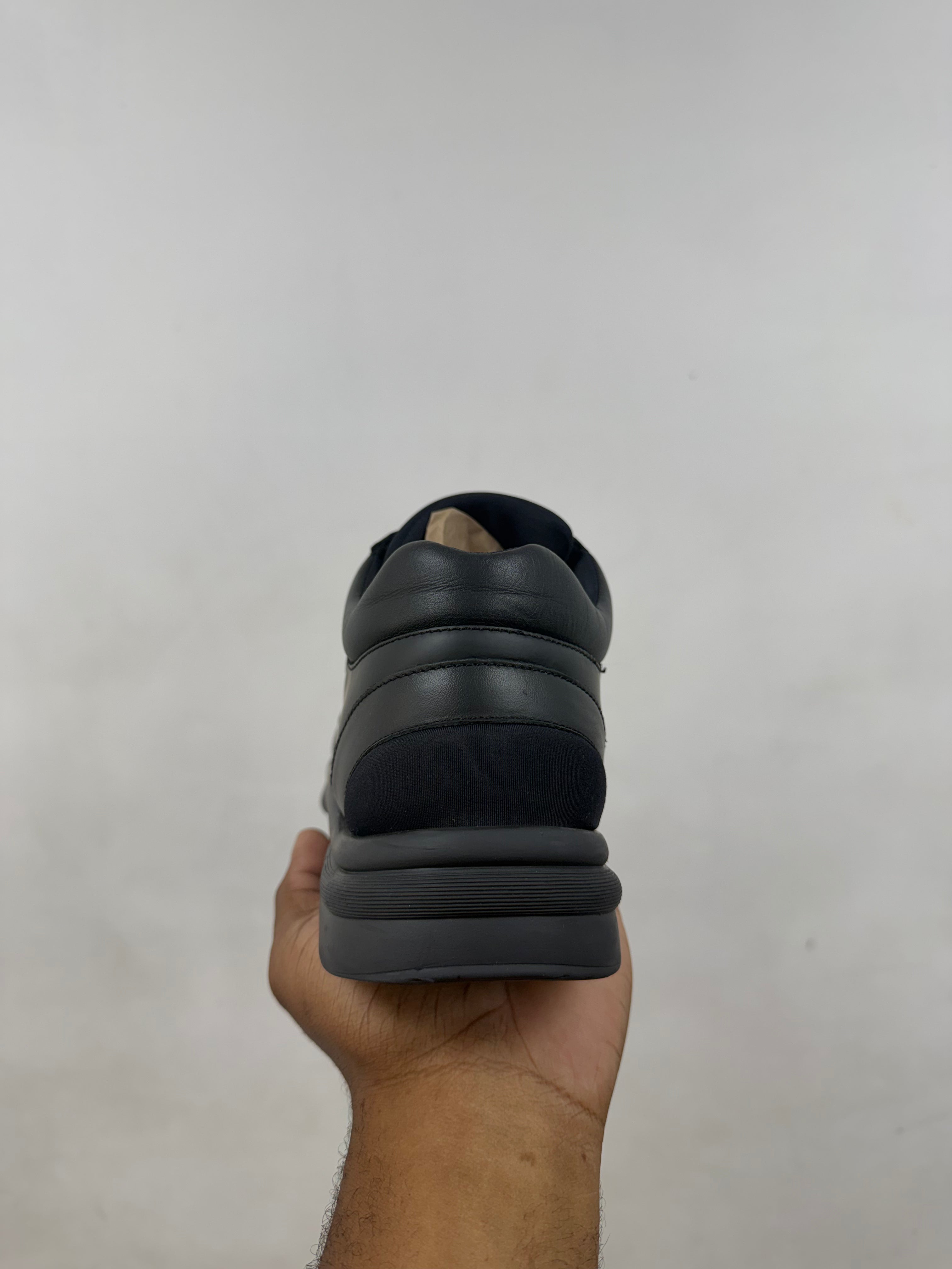 Chanel Black Uniform CC Logo Runner Sneakers