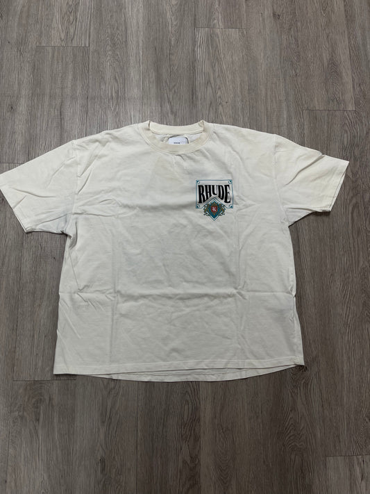 Rhude Tee Cream Teal Used