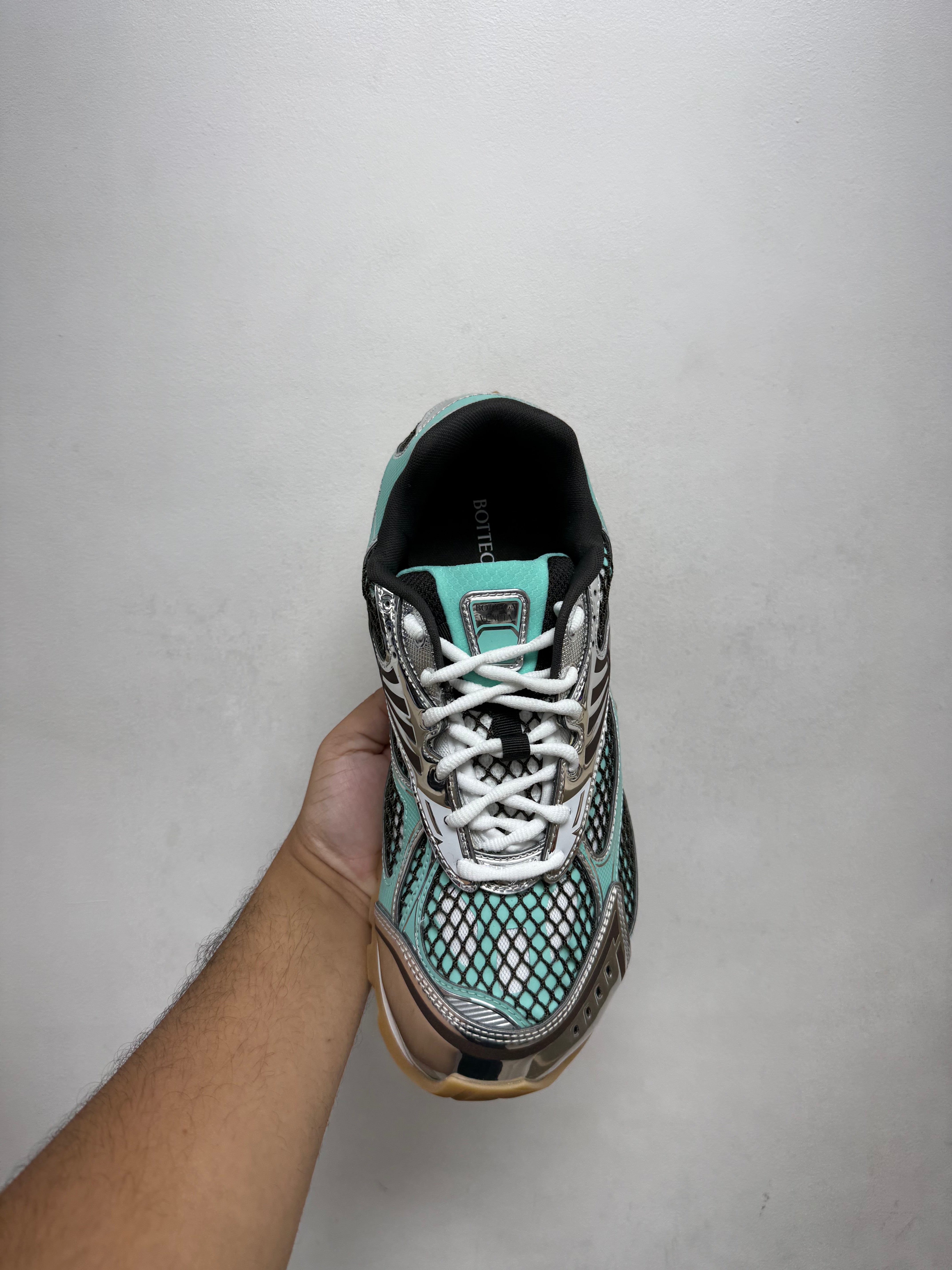 Bottega Veneta Green Oasis Espresso Orbit Sneakers