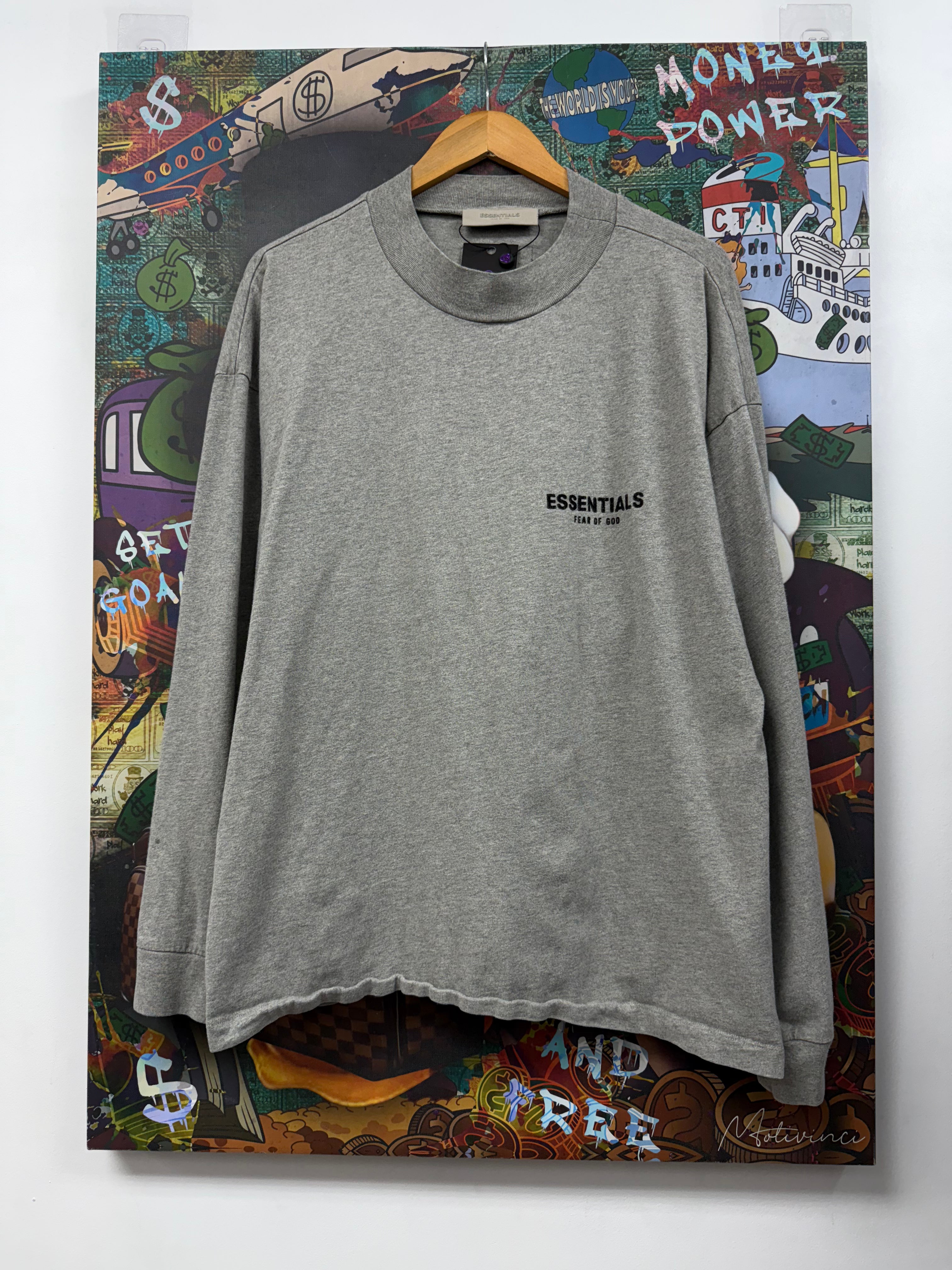 Essentials Dark Oatmeal Long Sleeve