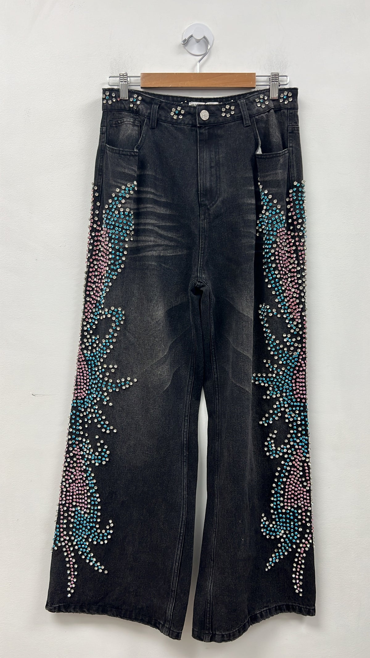 Vale Black Candy Cane Jeans