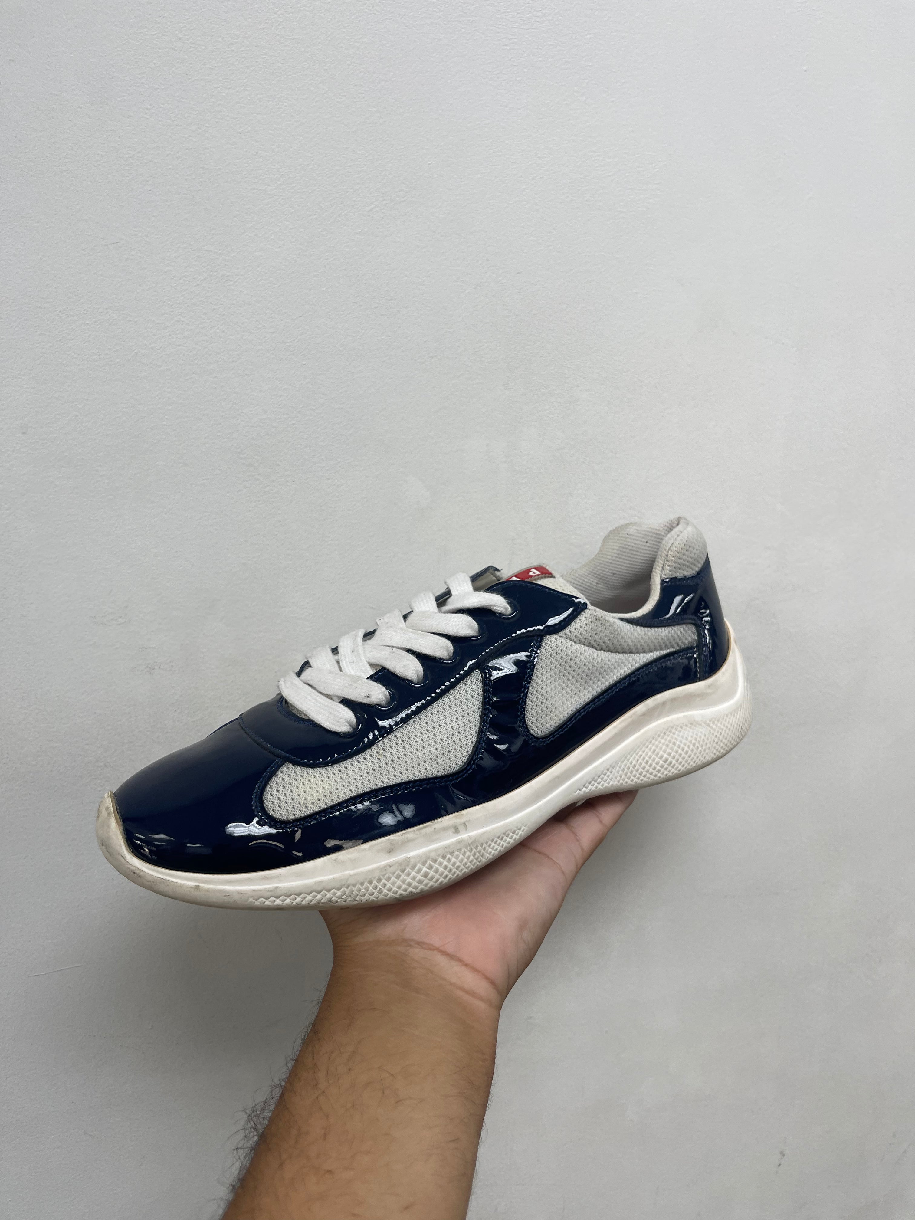 Prada Navy Cup Sneakers