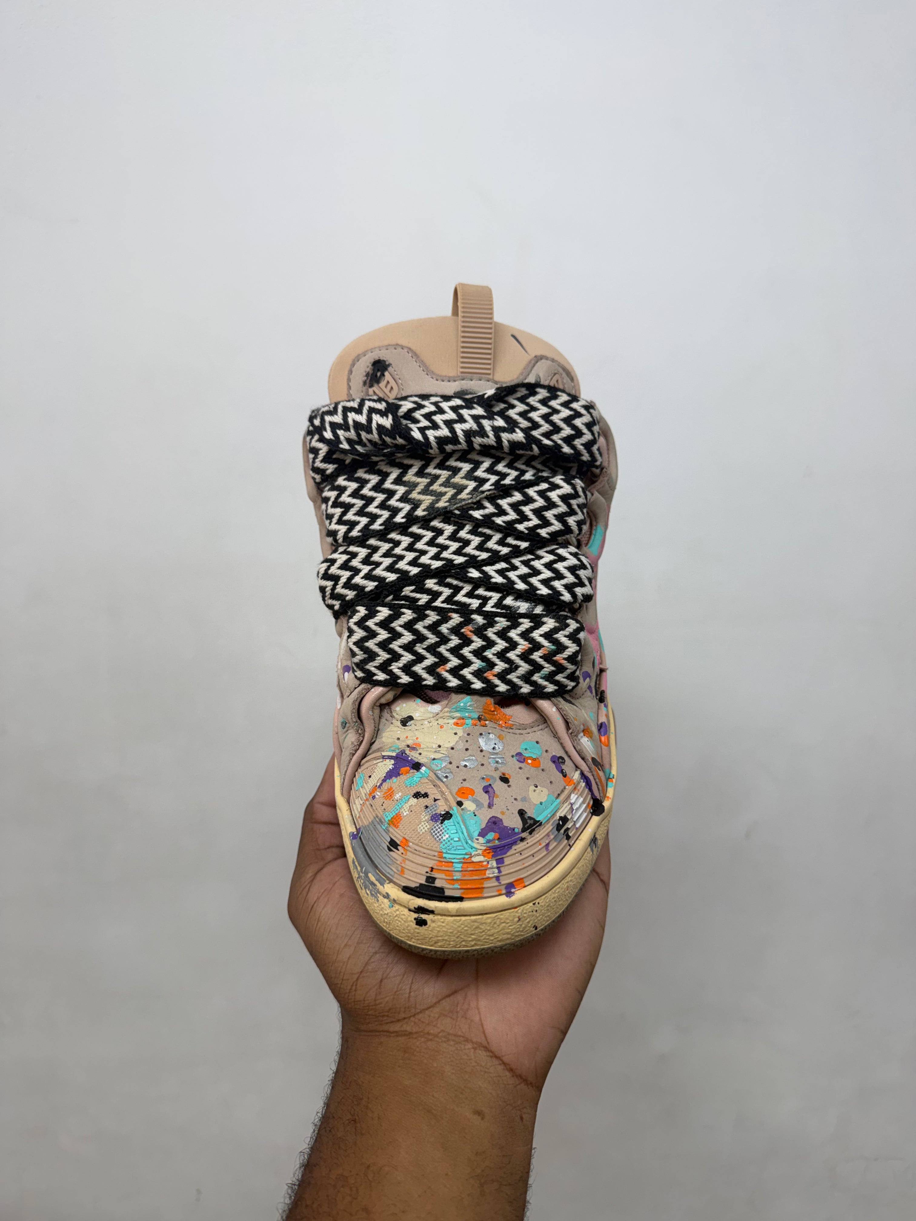 Lanvin Curb x Gallery Paint Splatter Sneakers