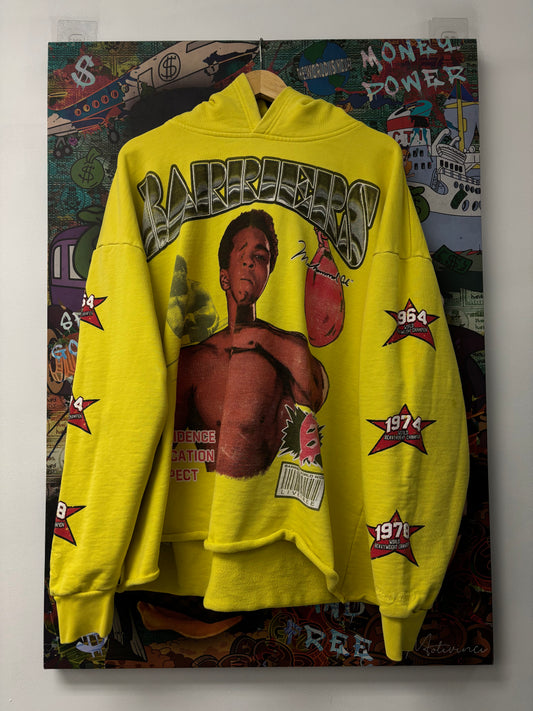 Barriers Muhammed Ali Hoodie Yellow Used XL