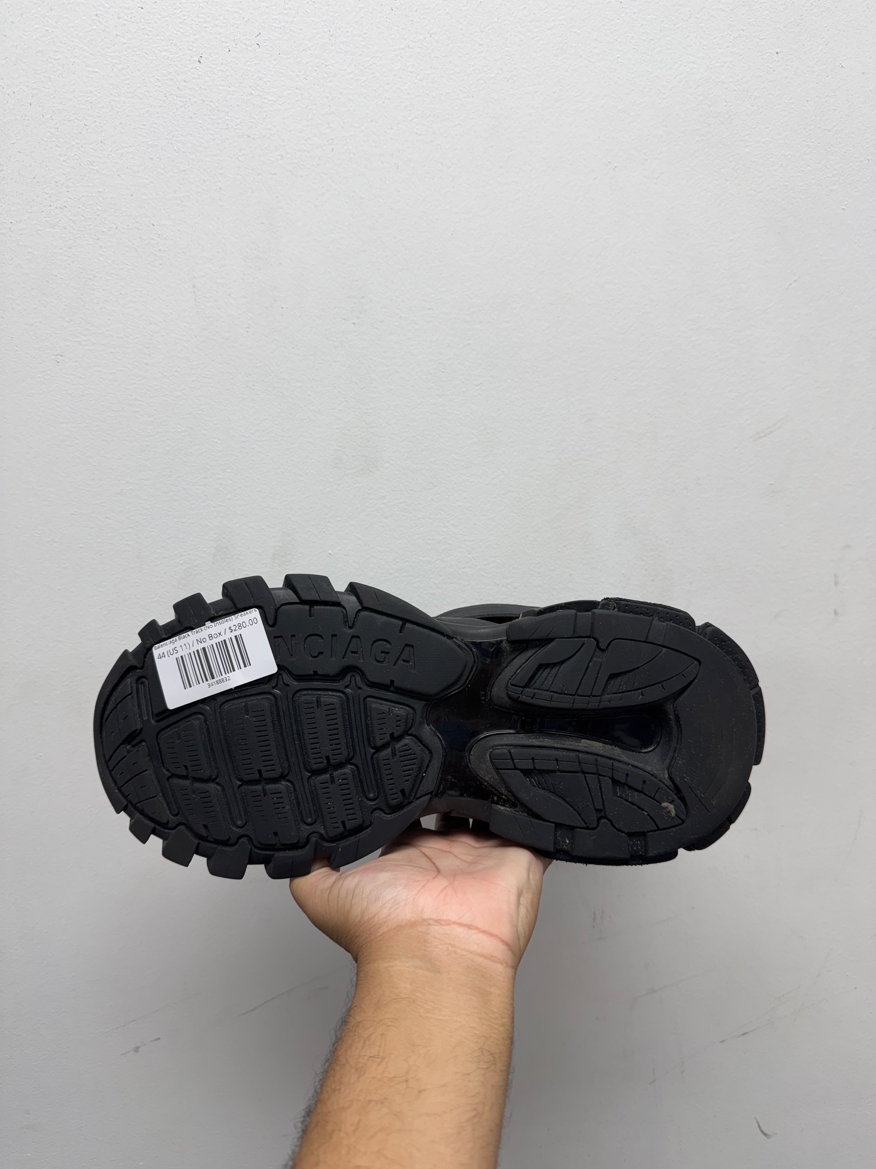 Balenciaga Black Track (No Insoles) Sneakers