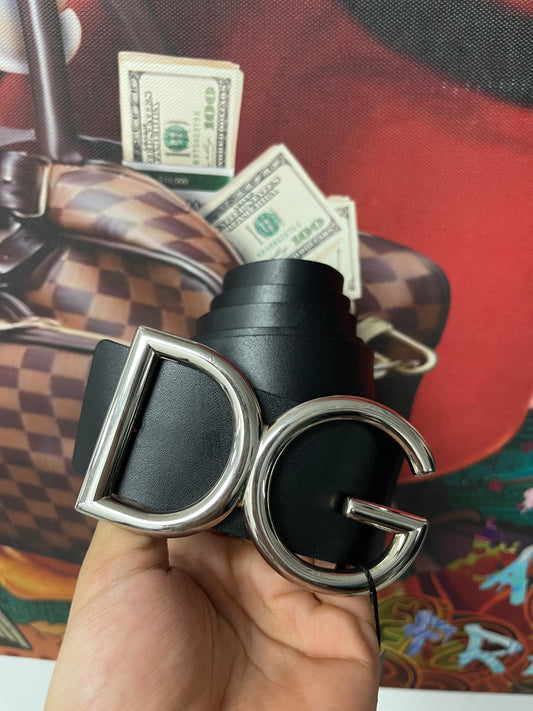 D&G Black Logo Belt