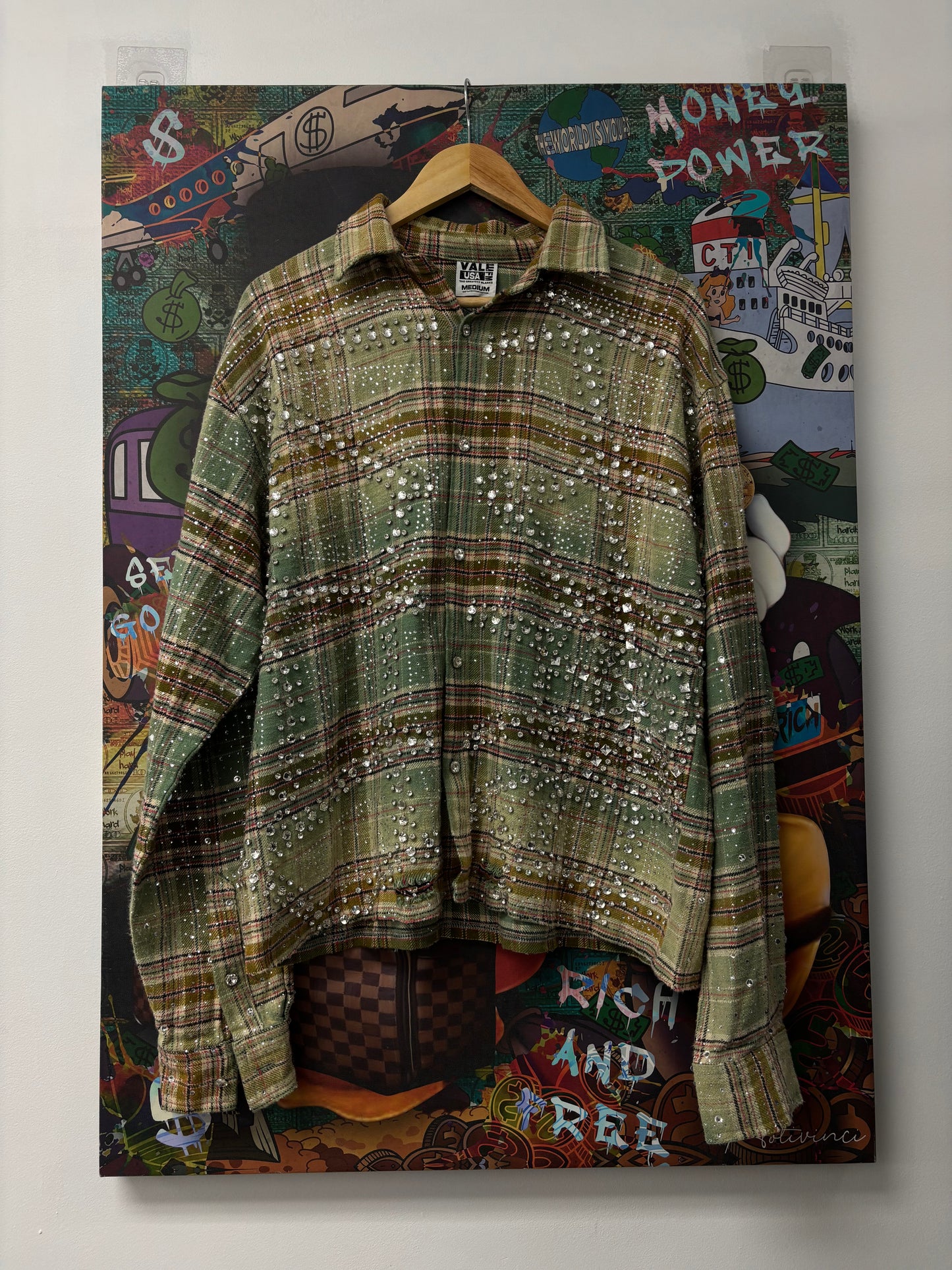 VALE Campfire Flannel Green Used Medium