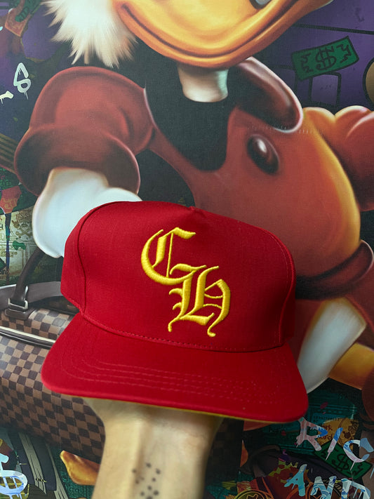 Chrome Hearts Red Yellow CH Cap