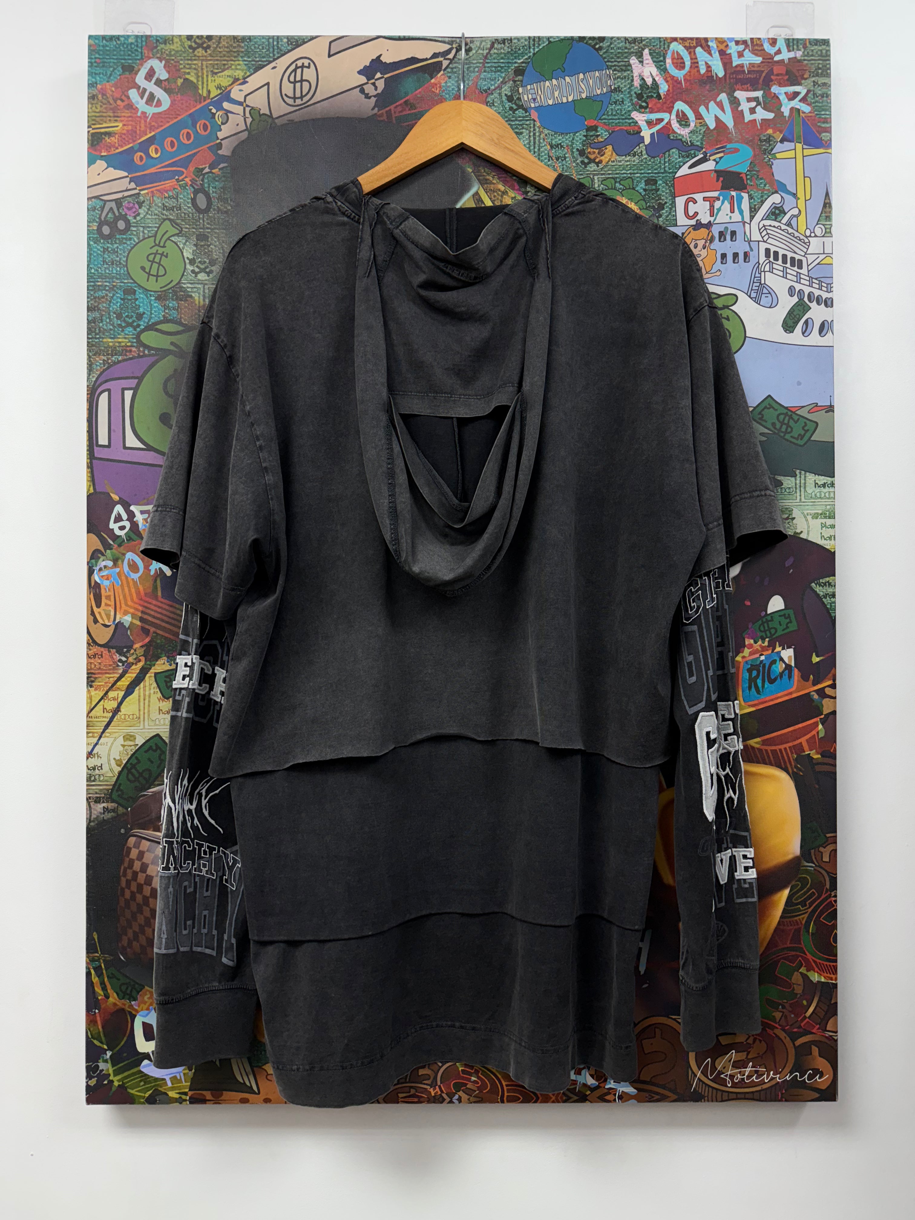 Givenchy Layered Graphic LS w Baclava Tee