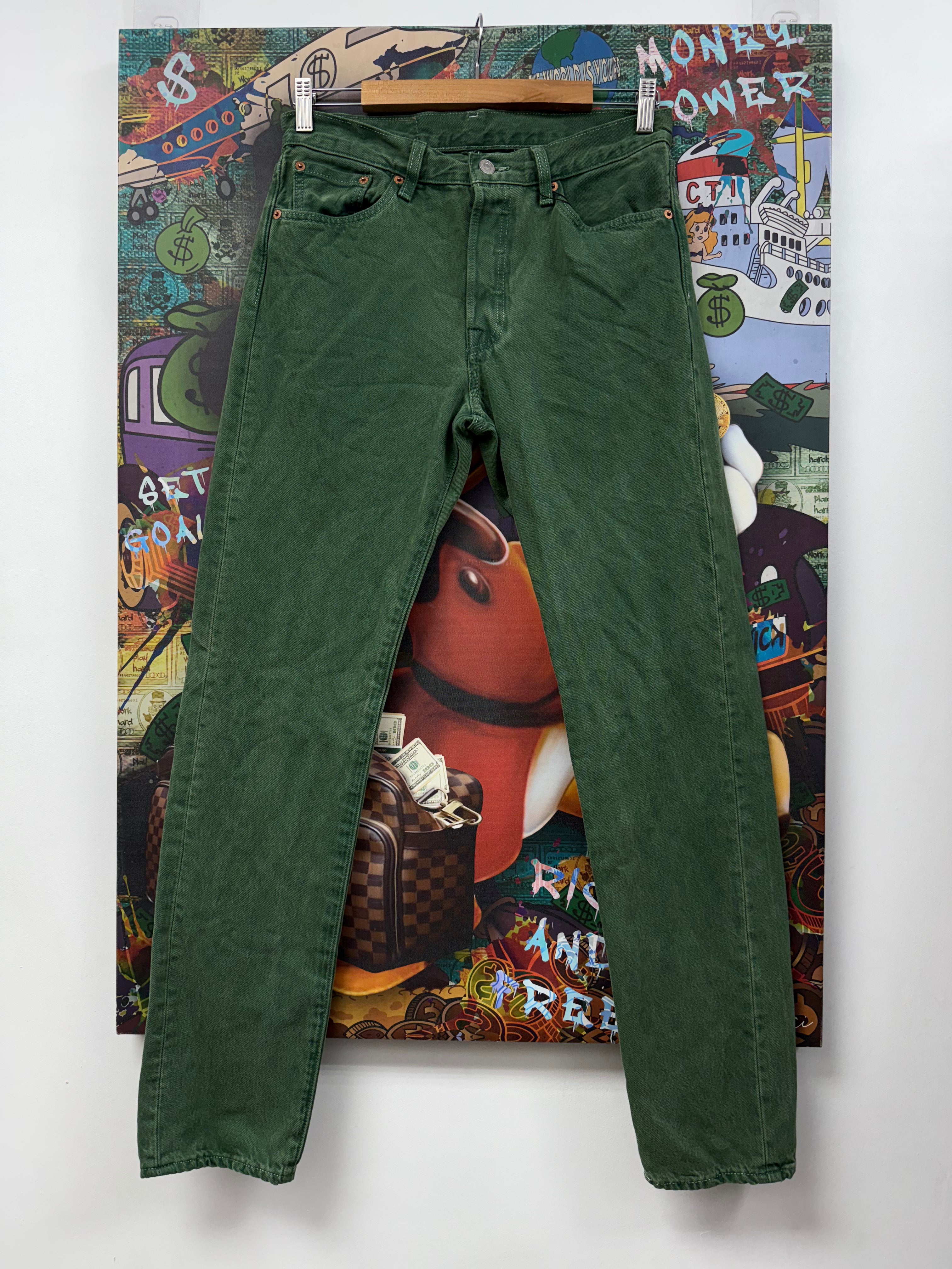 Denim Tears Plain Green Jeans