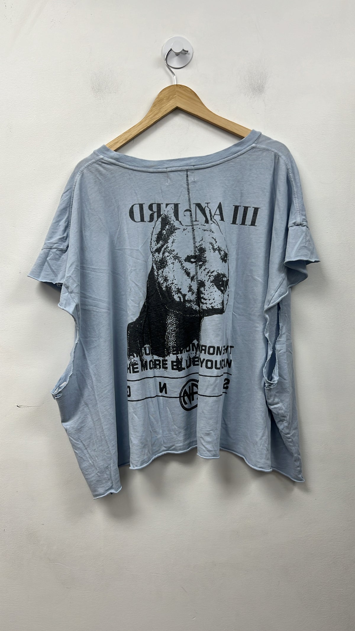 ENFANTS RICHES DÉPRIMÉS Pitbull Cutoff Blue Tee
