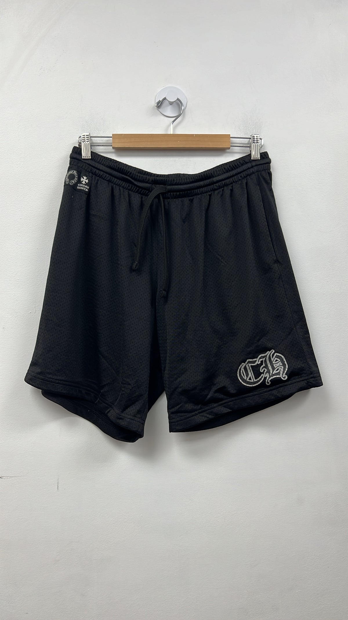 Chrome Hearts Basketball Black Mesh Shorts