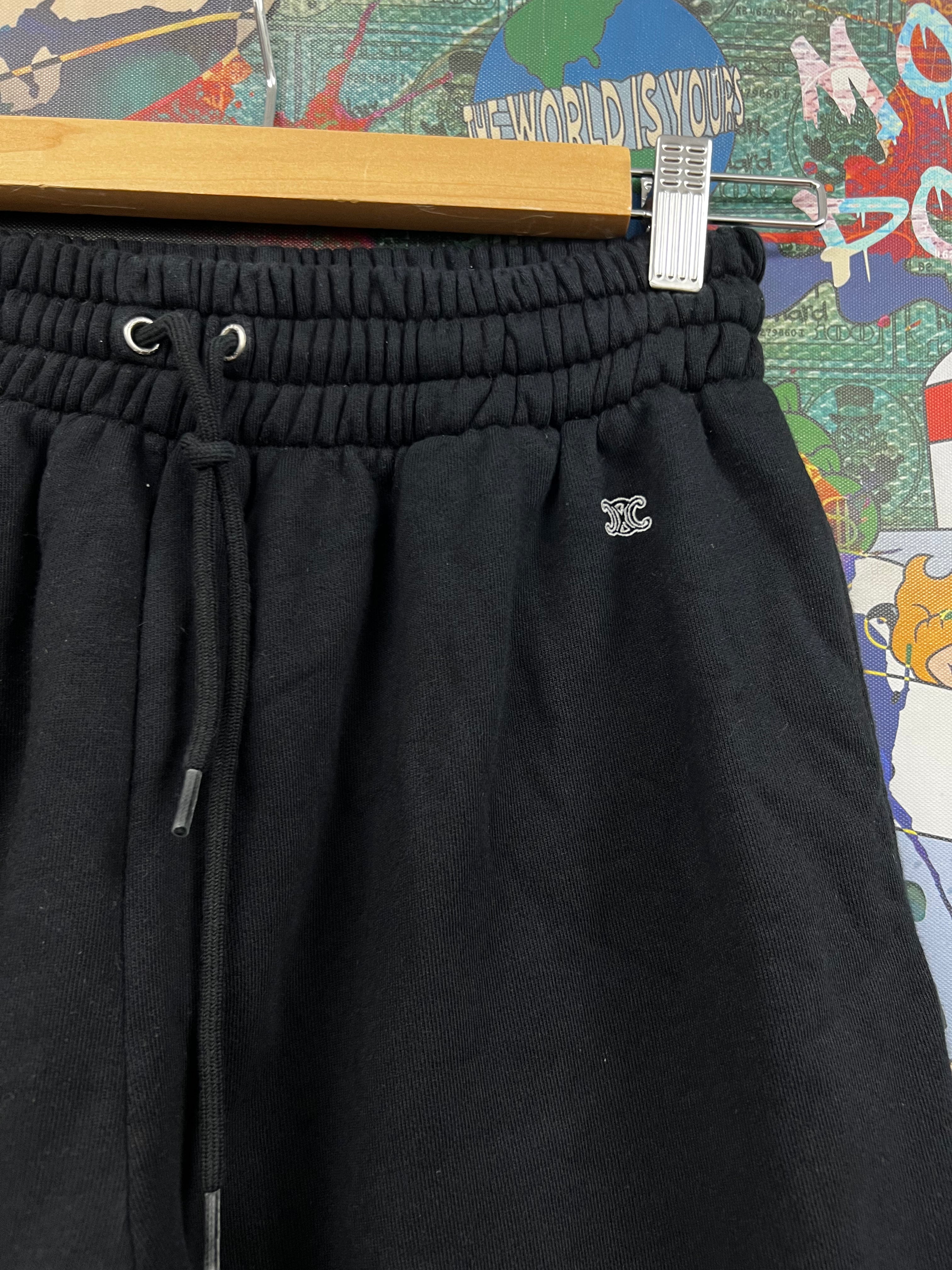 Celine Black Triomphe Sweats