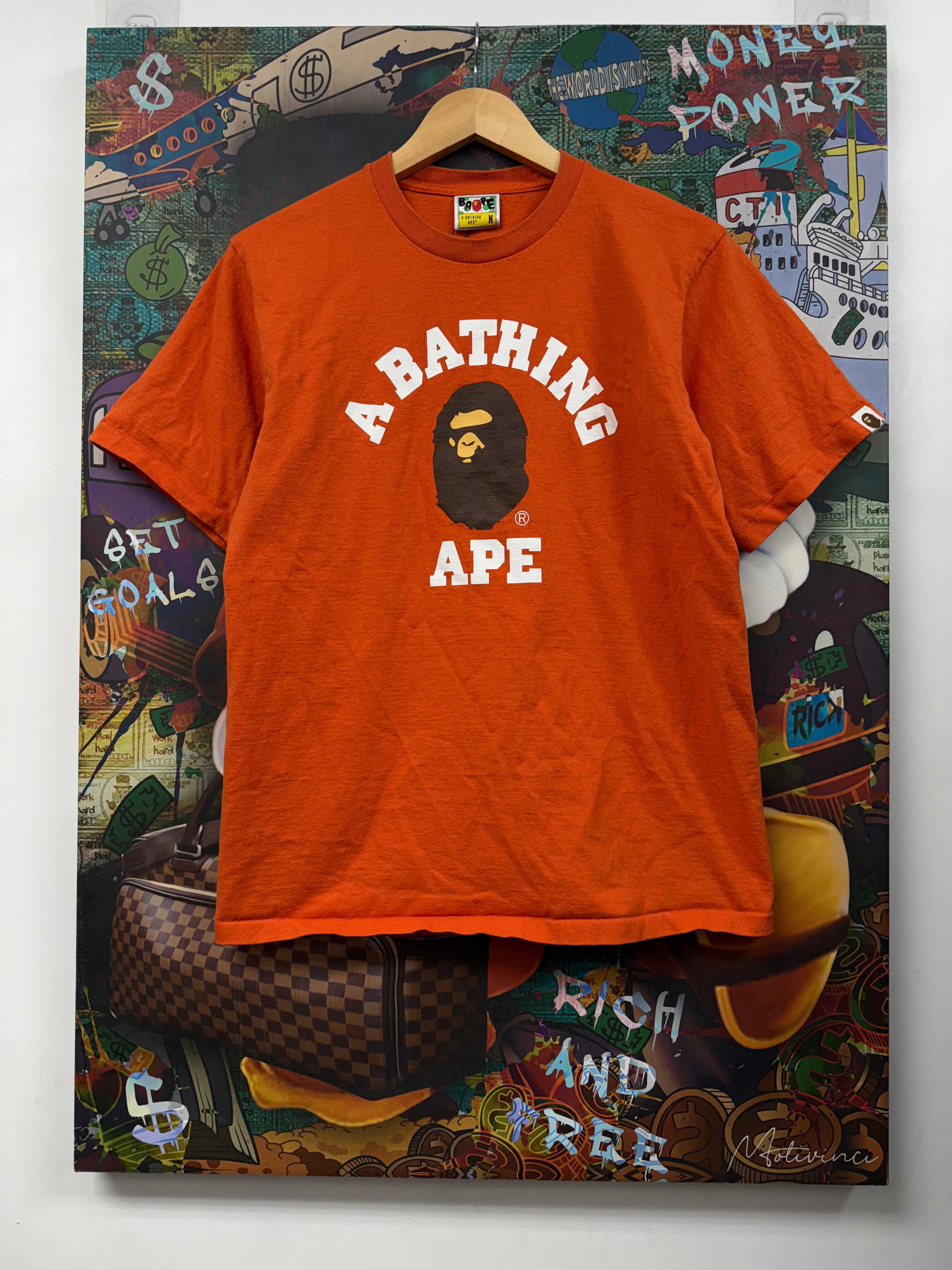 BAPE College Tee Orange tee