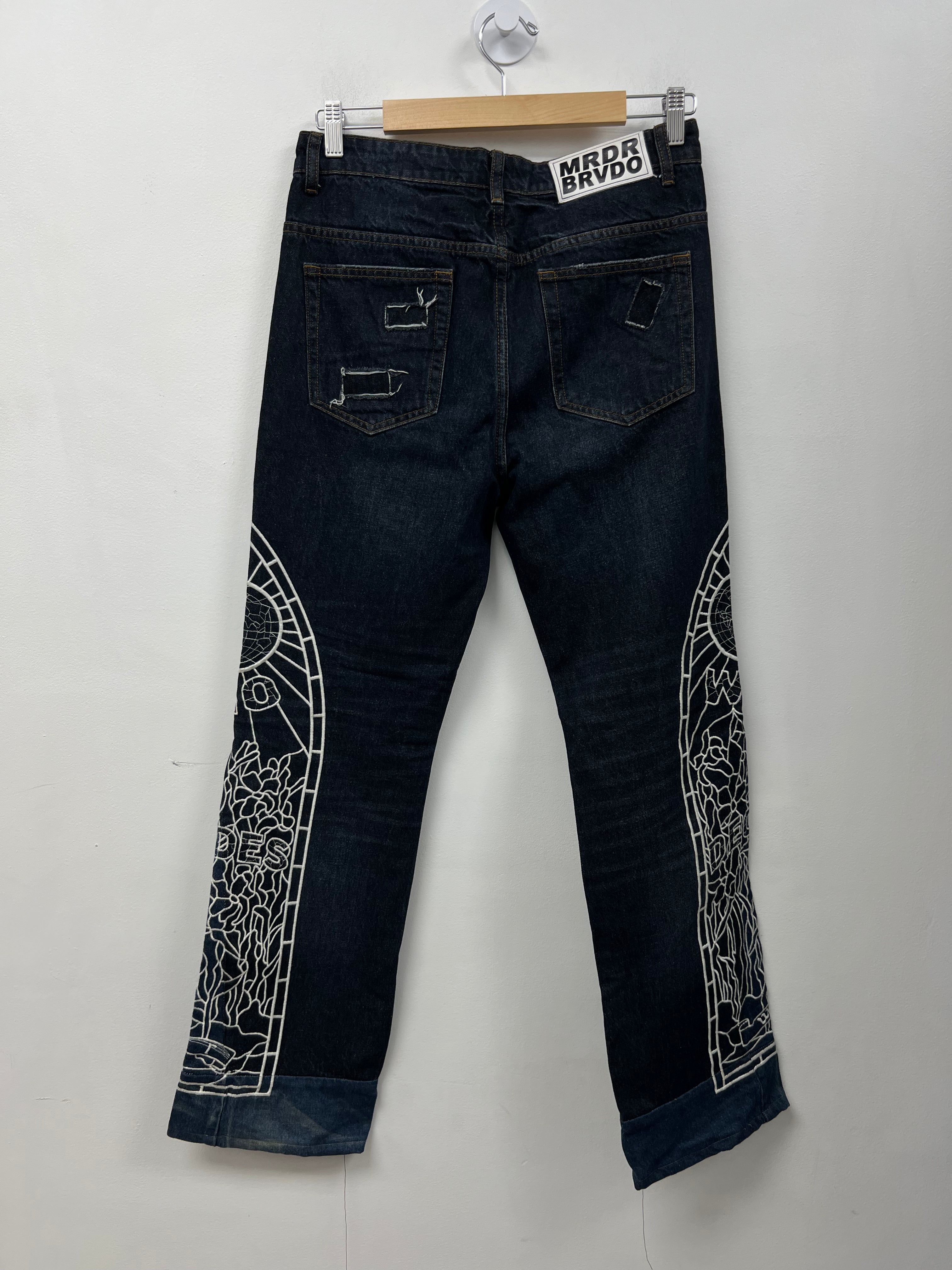 Who Decides War Cowboy One Patch Dark Wash Jeans