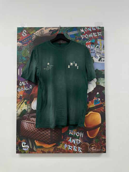 Amiri Tee Collegiate Tee green Used Small