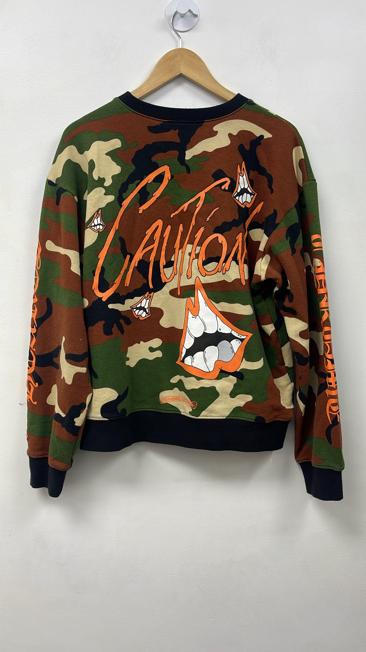 Chrome Hearts Matty Boy Camo Caution Crewneck